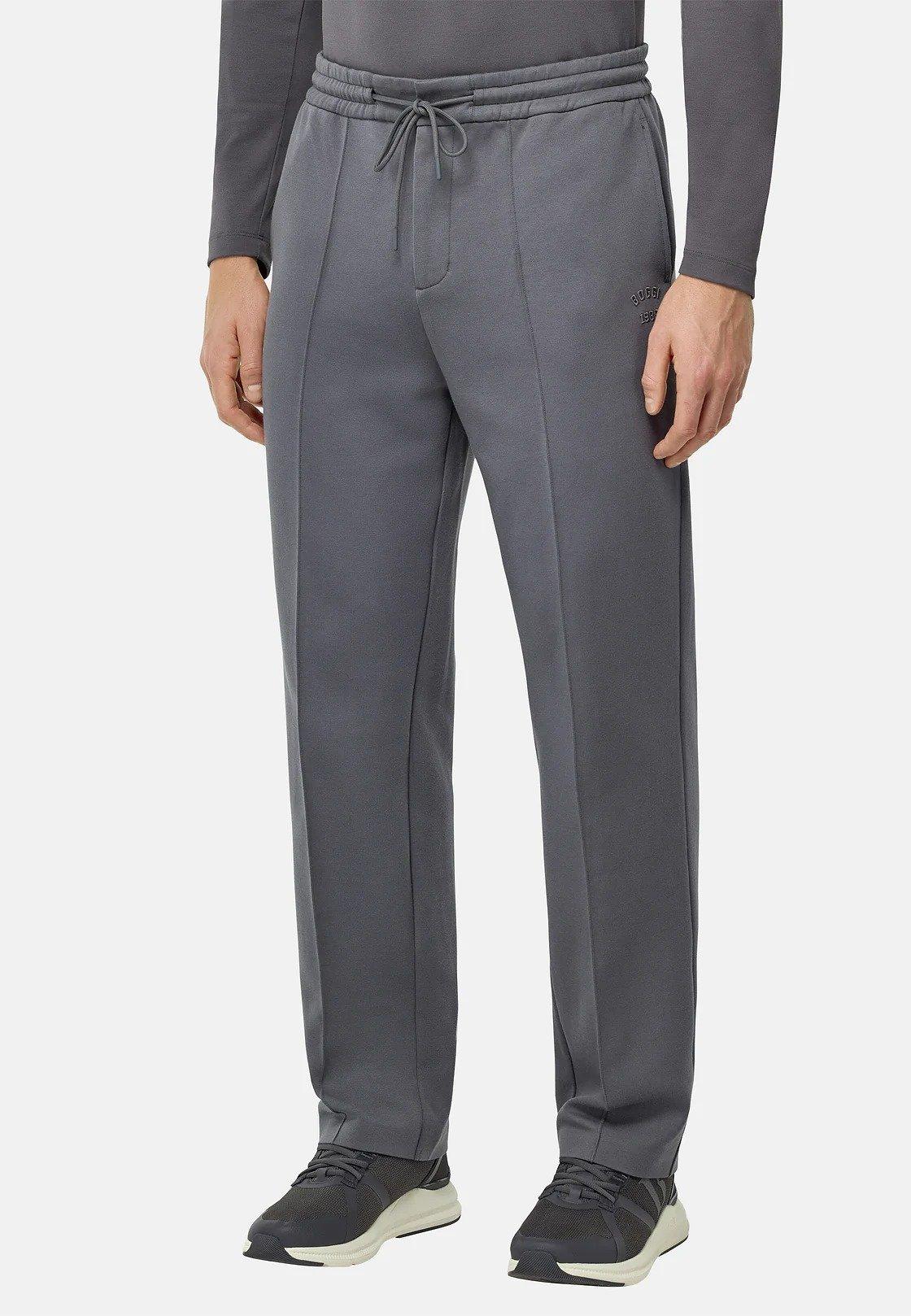 Grey Solid Casual Trousers, , large image number 0