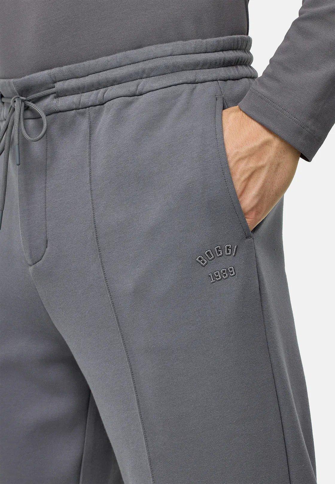 Grey Cotton Blend Fleece Trousers, , large image number 3