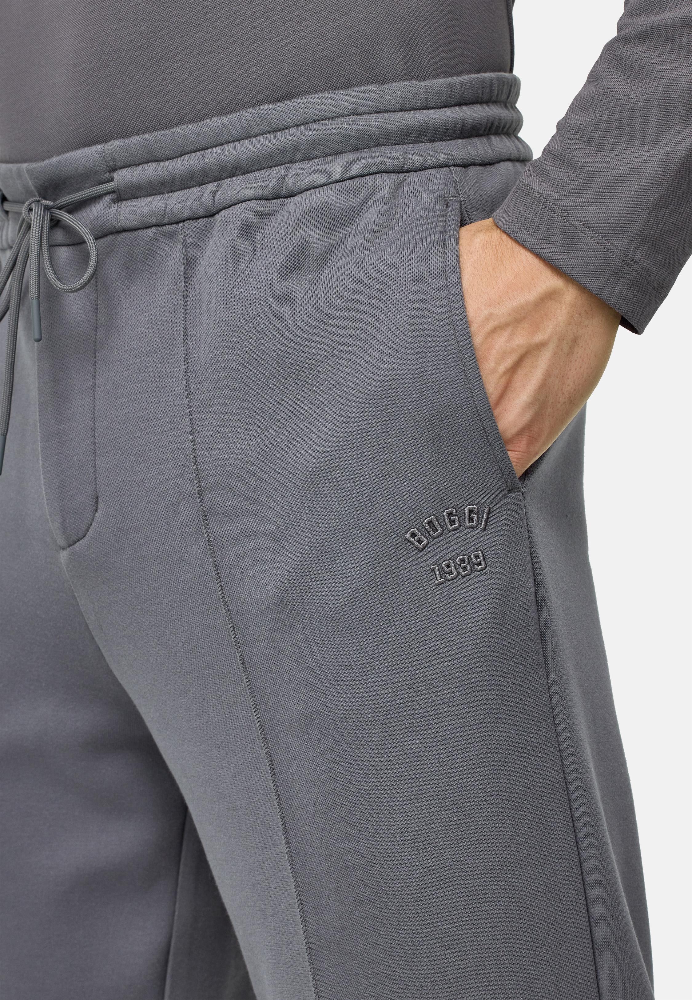 Grey Solid Casual Trousers, , large image number 7