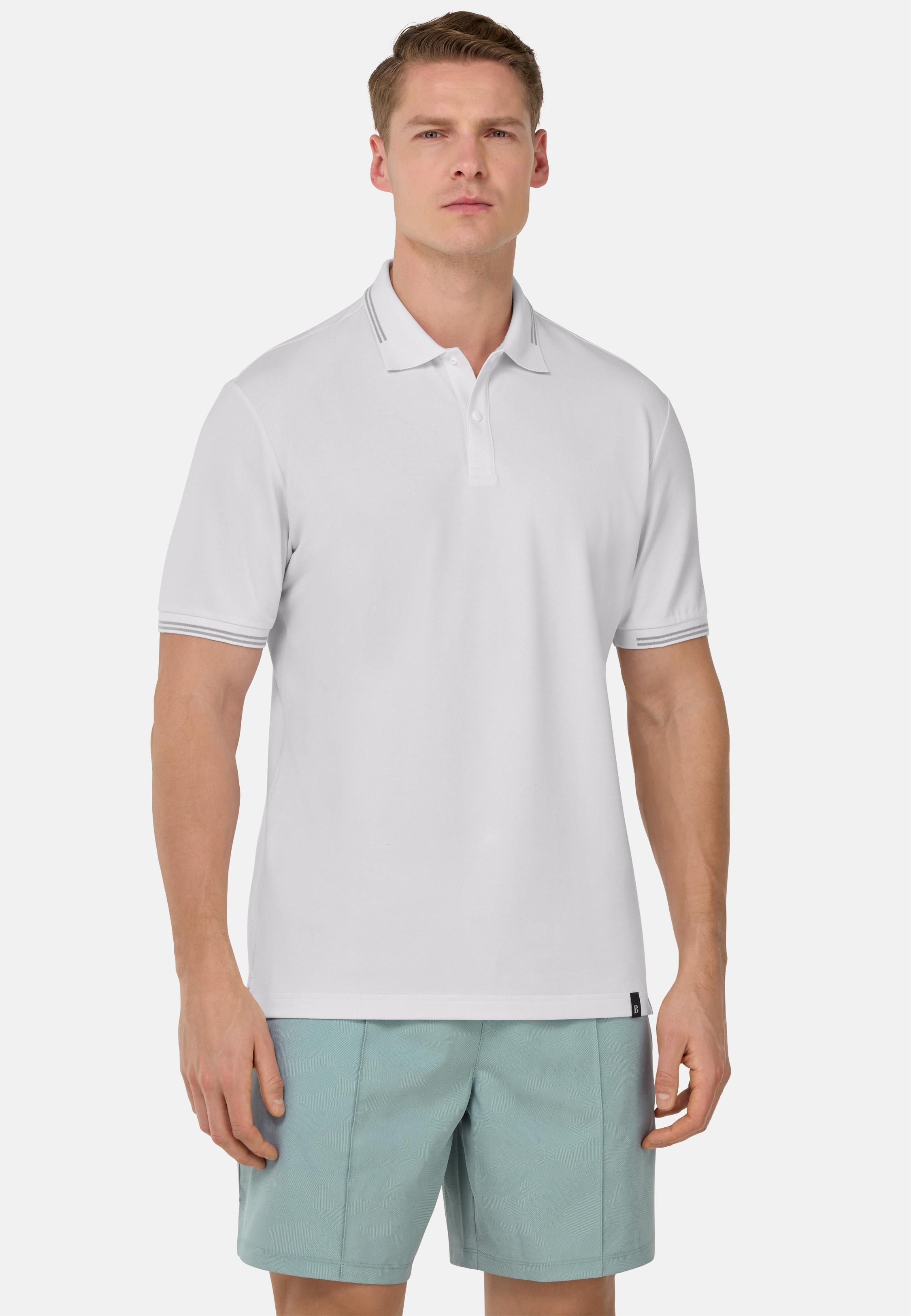 Cool Jade-Fresh Pique Polo Shirt White, , large image number 1
