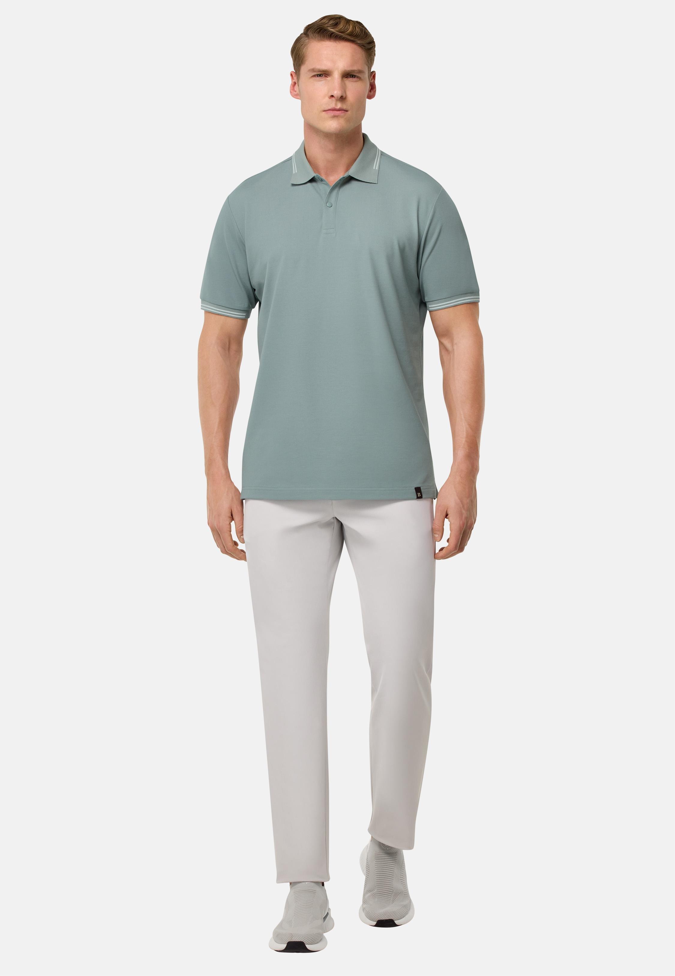 Cool Jade-Fresh Pique Polo Shirt Green, , large image number 0