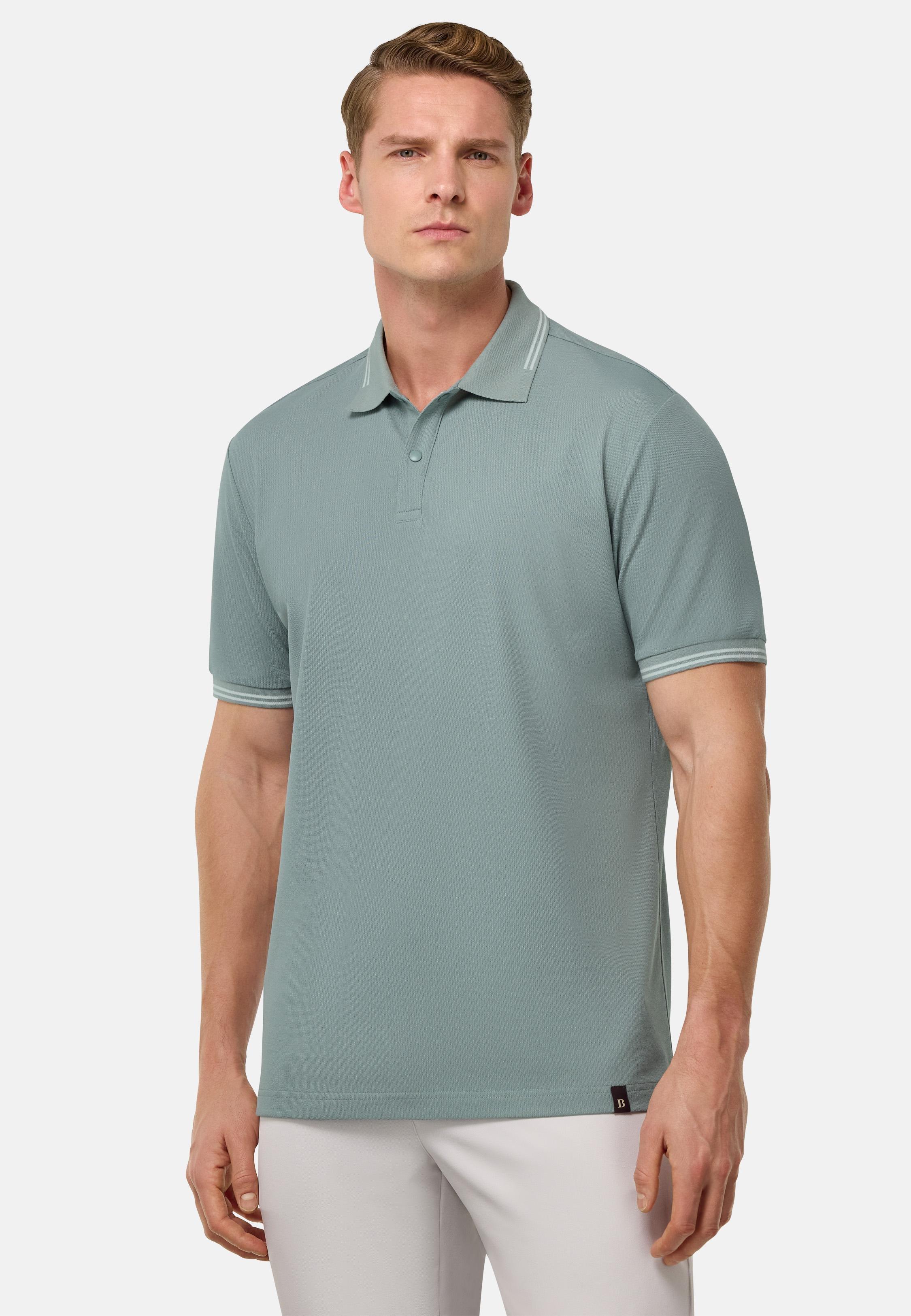 Cool Jade-Fresh Pique Polo Shirt Green, , large image number 1