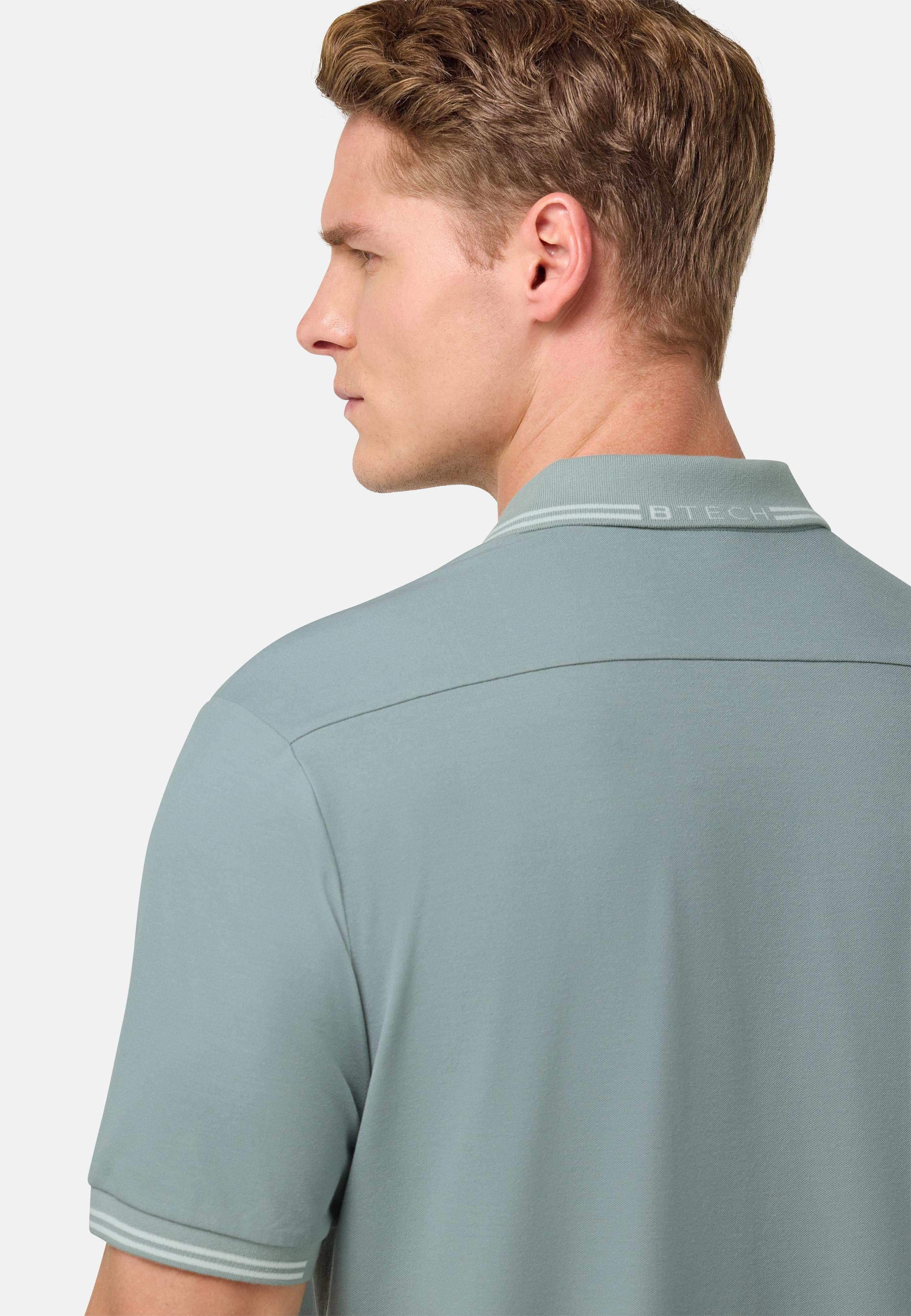 Cool Jade-Fresh Pique Polo Shirt Green, , large image number 3