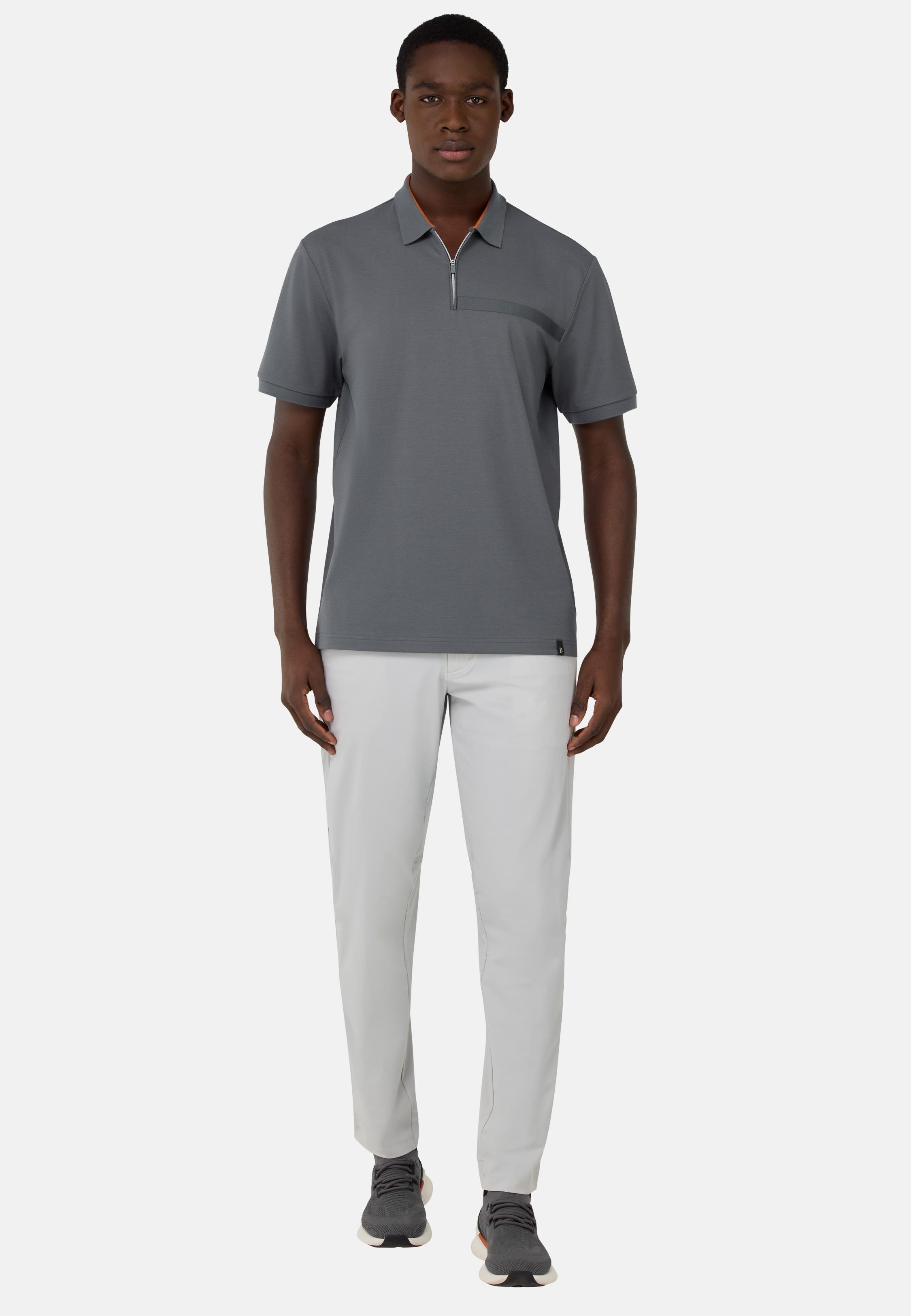 Cool Jade-Fresh Pique Polo Shirt Grey, Charcoal, medium