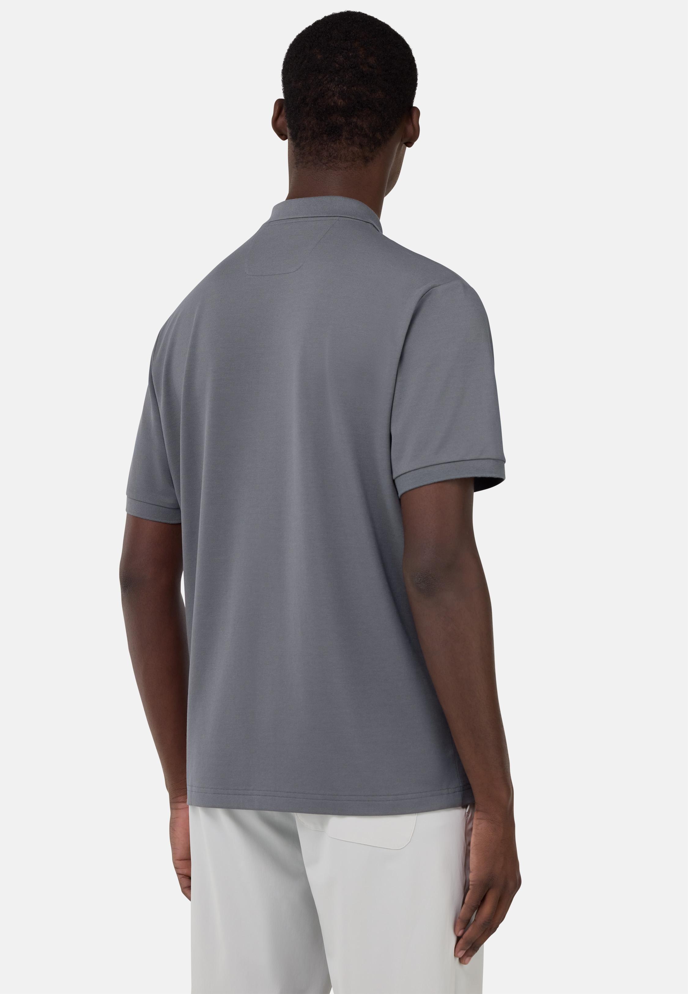Cool Jade-Fresh Pique Polo Shirt Grey, Charcoal, medium