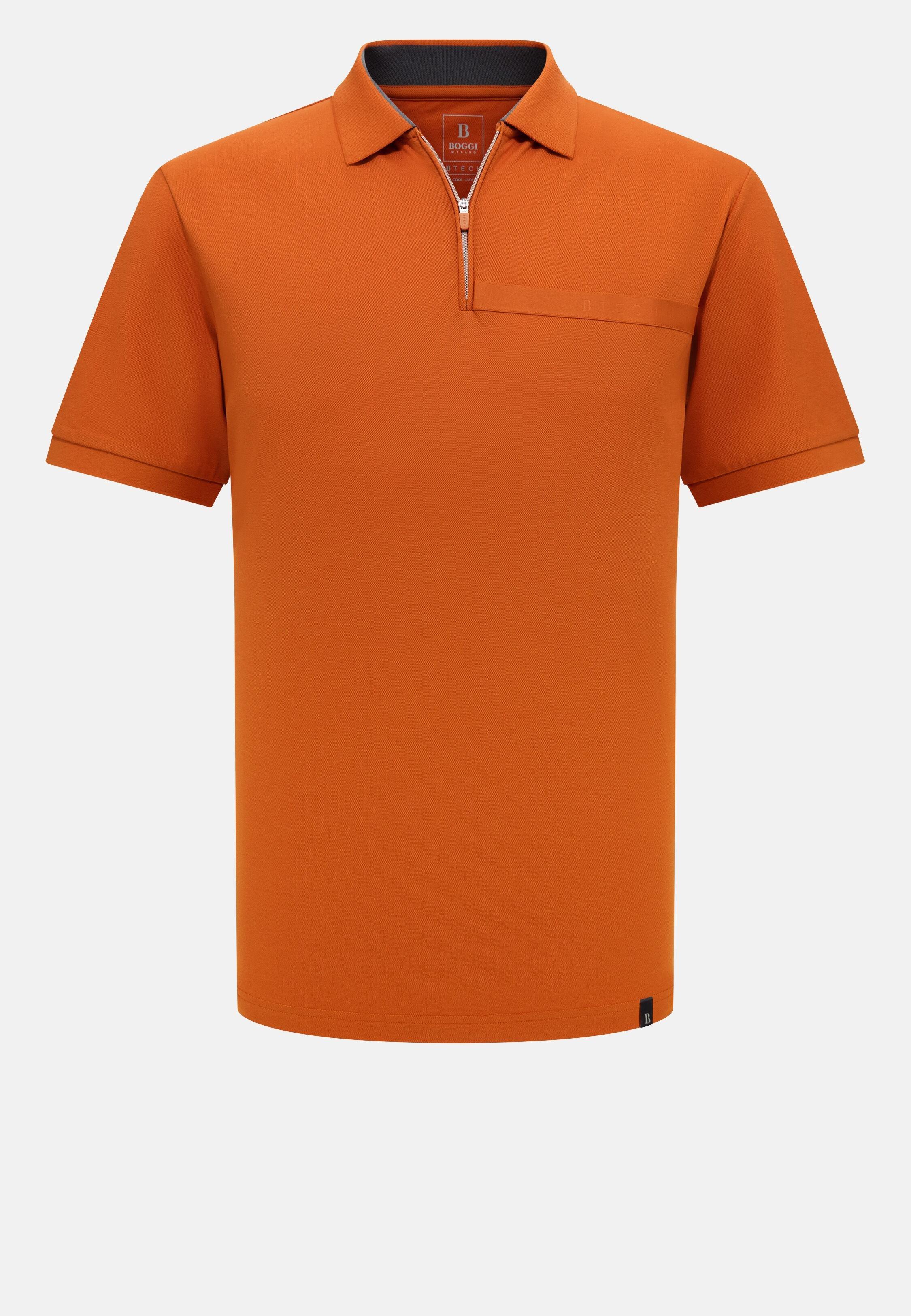 Cool Jade-Fresh Pique Polo Shirt Orange, Orange, large image number 7