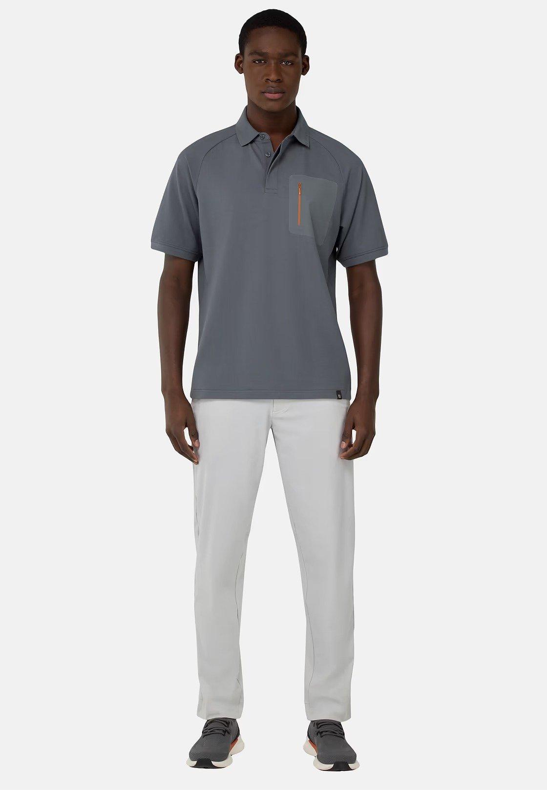 Cool Jade-Fresh Pique Polo Shirt Grey, Charcoal, medium