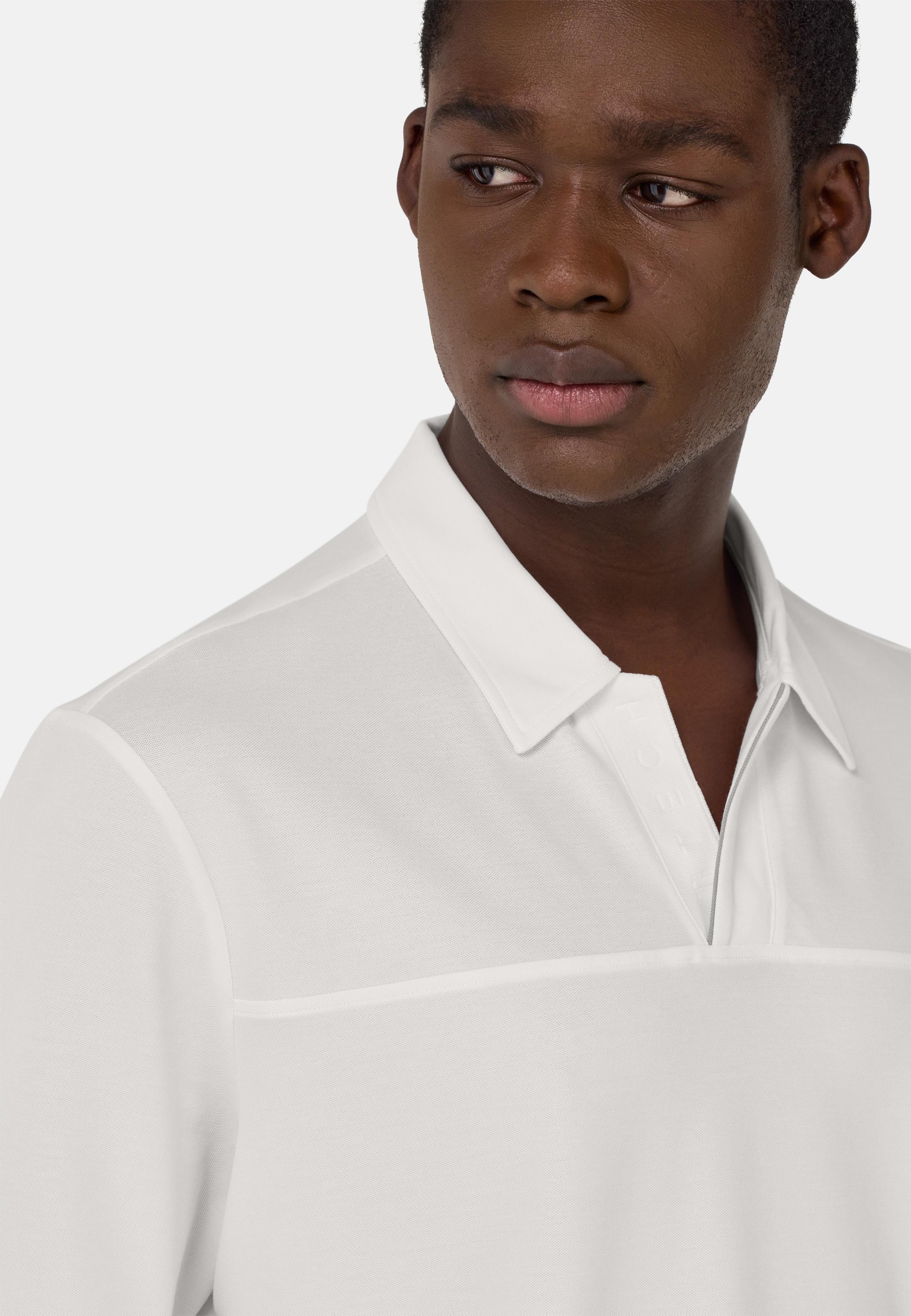 Cool Jade-Fresh Pique Polo Shirt White, , large image number 3
