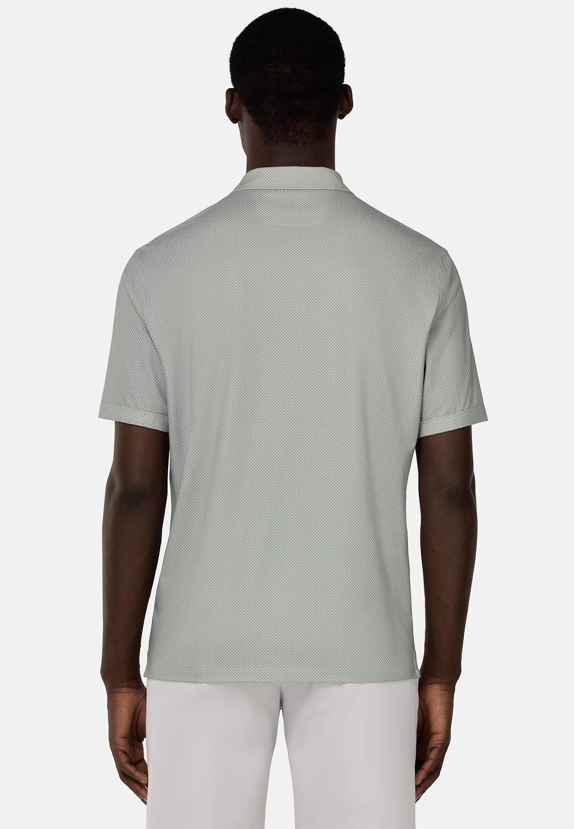 Cotton Blend Jersey Polo Shirt Green, , large image number 2