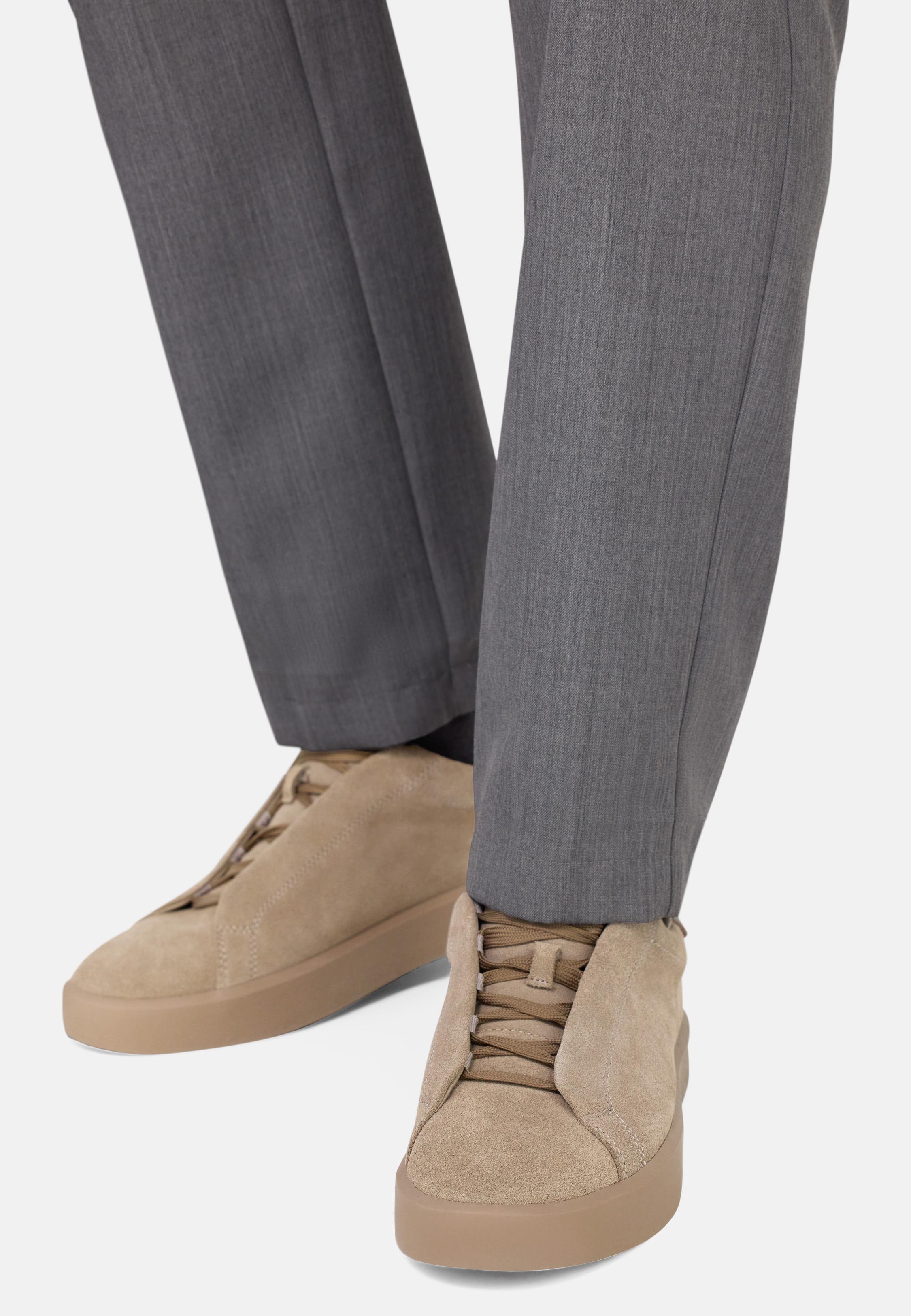 Suede Trainers Brown, Taupe, large image number 0