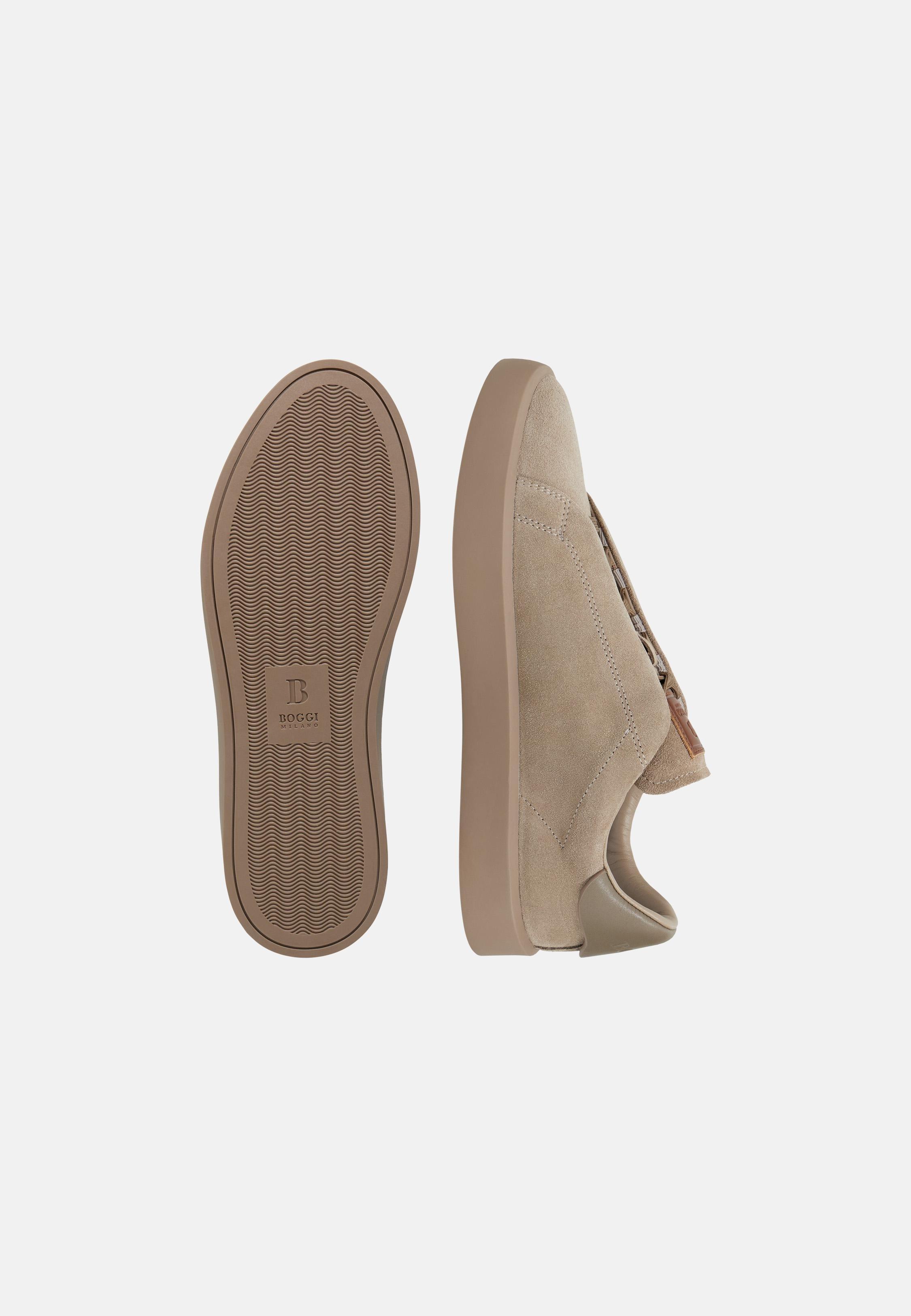 Suede Trainers Brown, Taupe, large image number 2