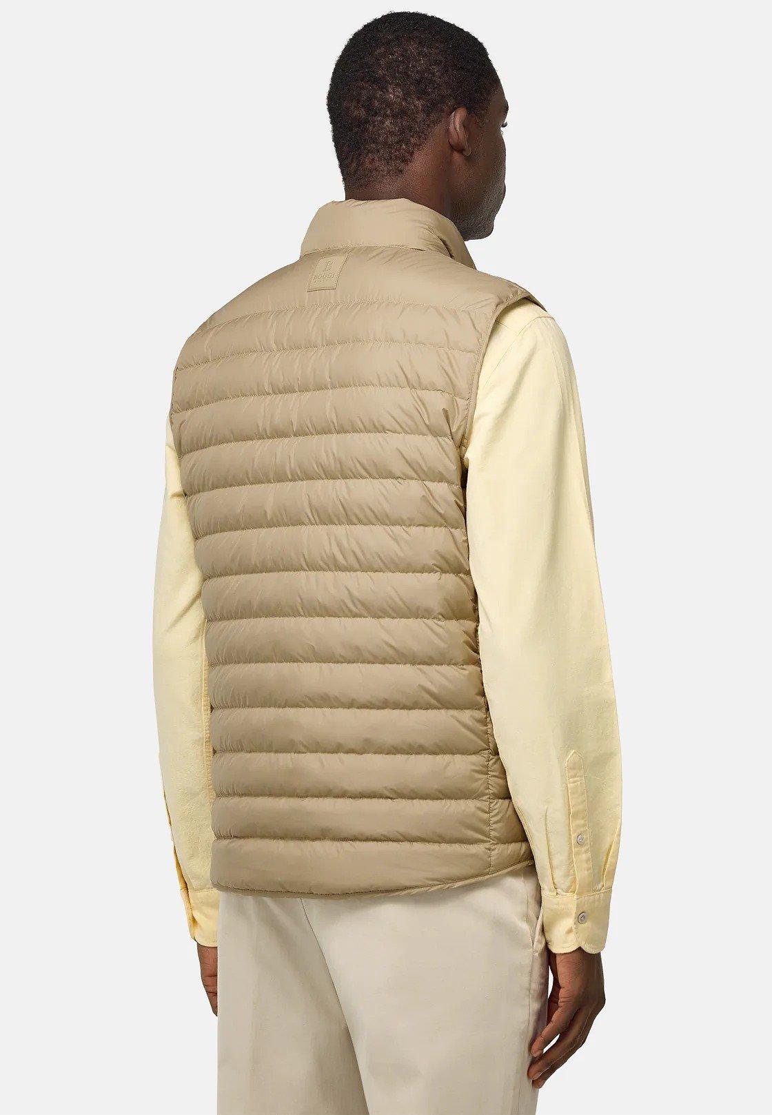 Beige Gilet In Technical Fabric, , large image number 4