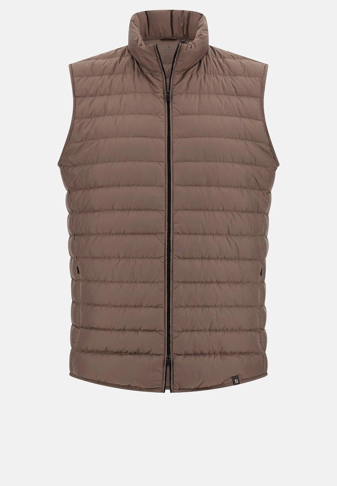 Brown Gilet In Technical Fabric, , large image number 7