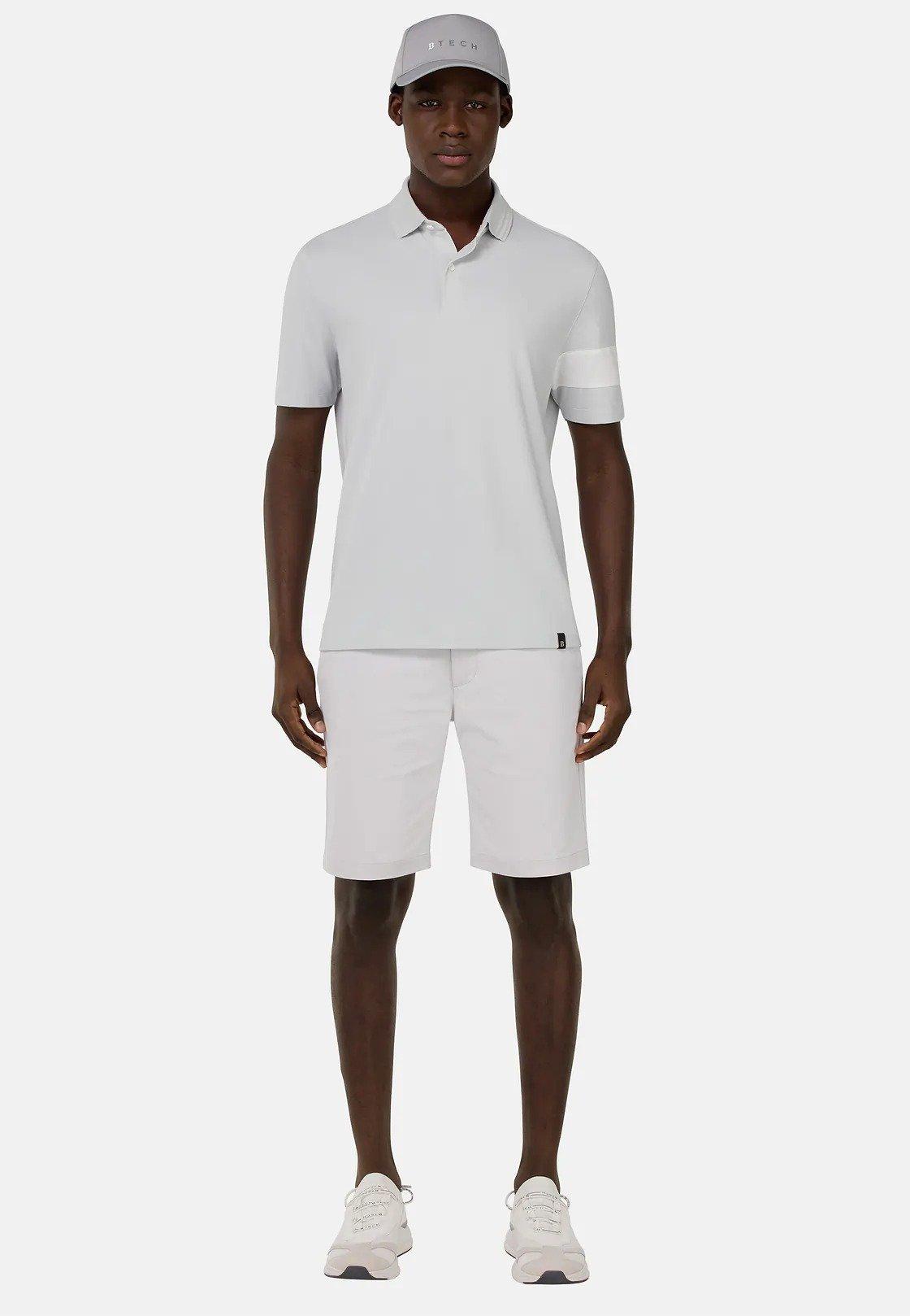 Grey Cotton Pique Polo, , large image number 0