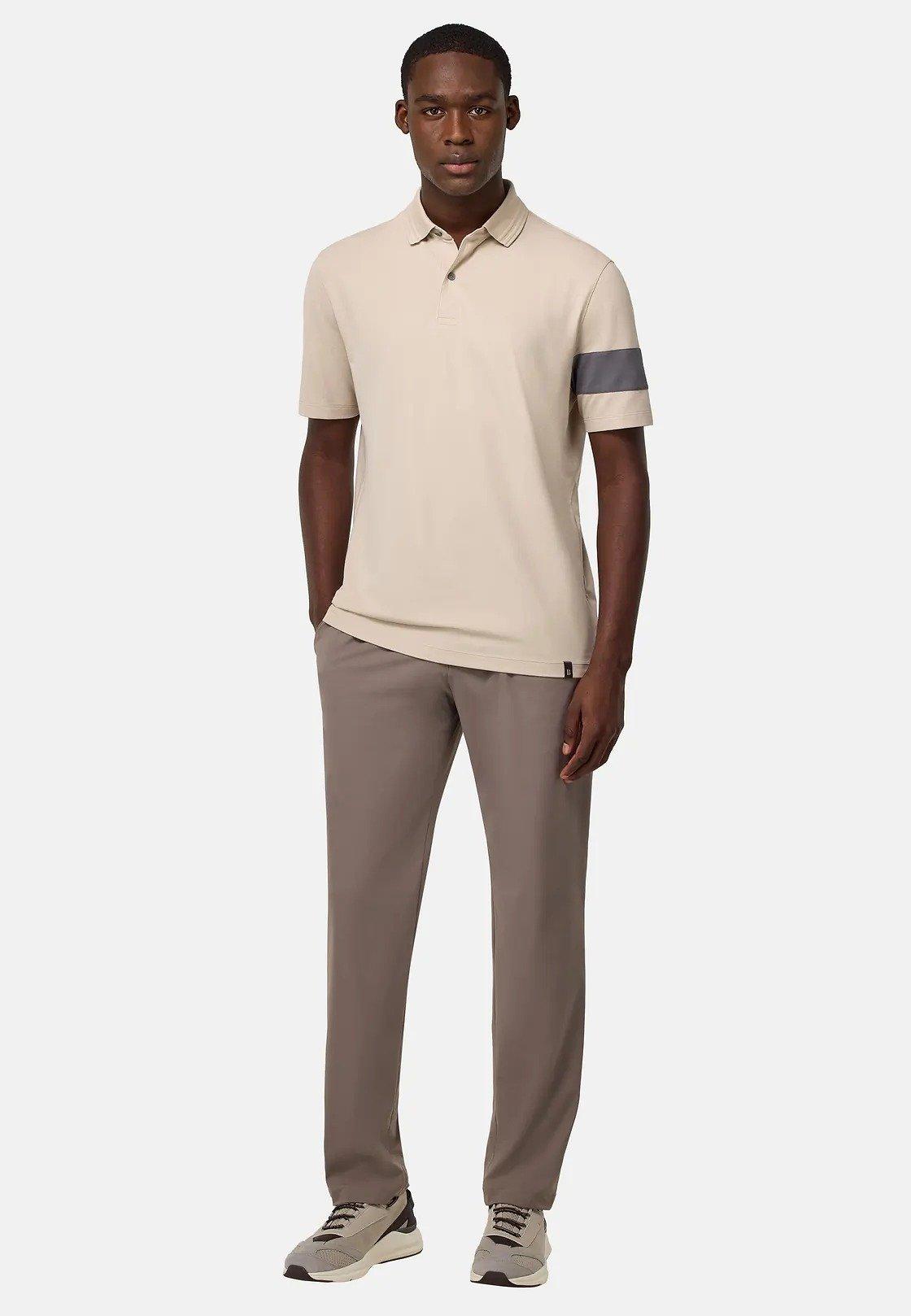 Beige Cotton Pique Polo, , large image number 0