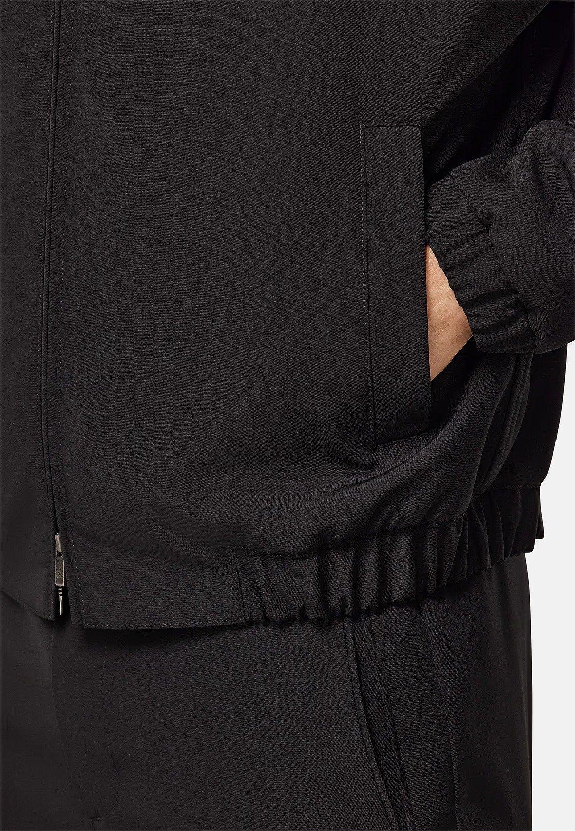 Black Pure Travel Wool Bomber Jacket, , large image number 2