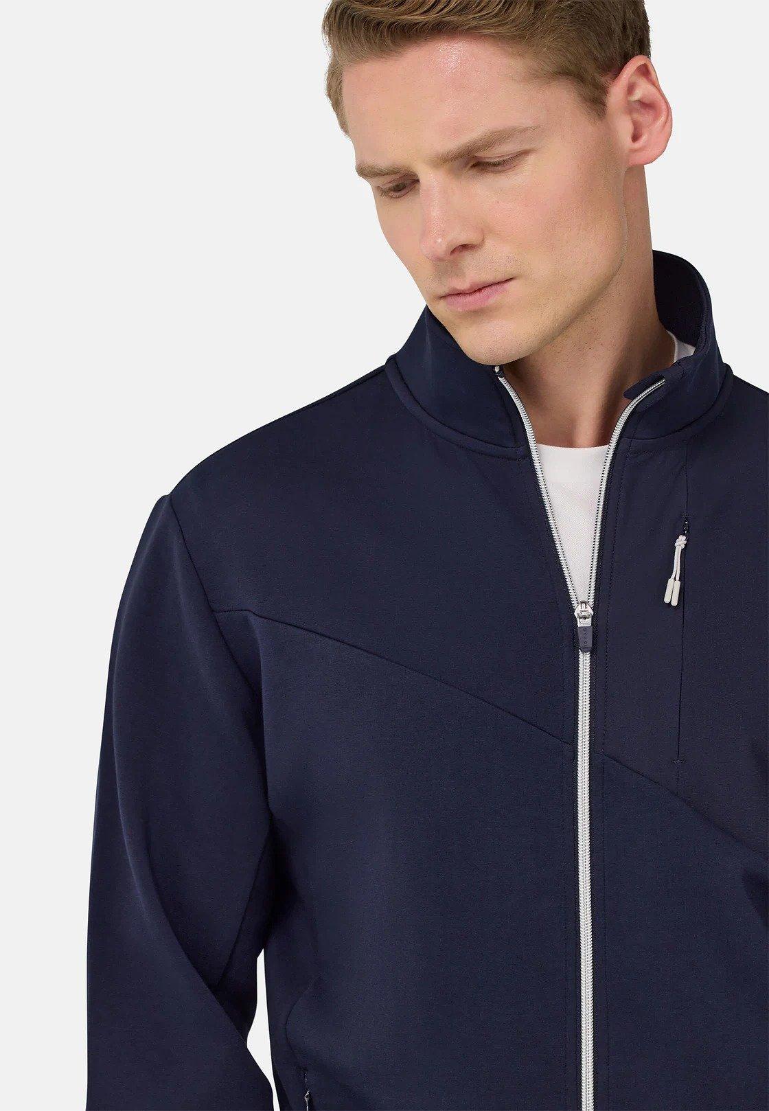 Navy Solid Casual Hoodie, , large image number 6
