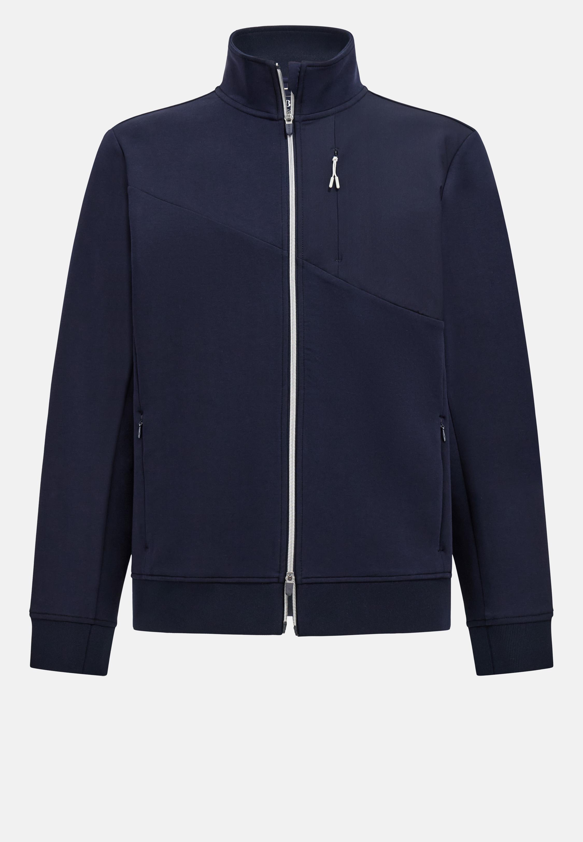 Navy Solid Casual Hoodie, , large image number 7