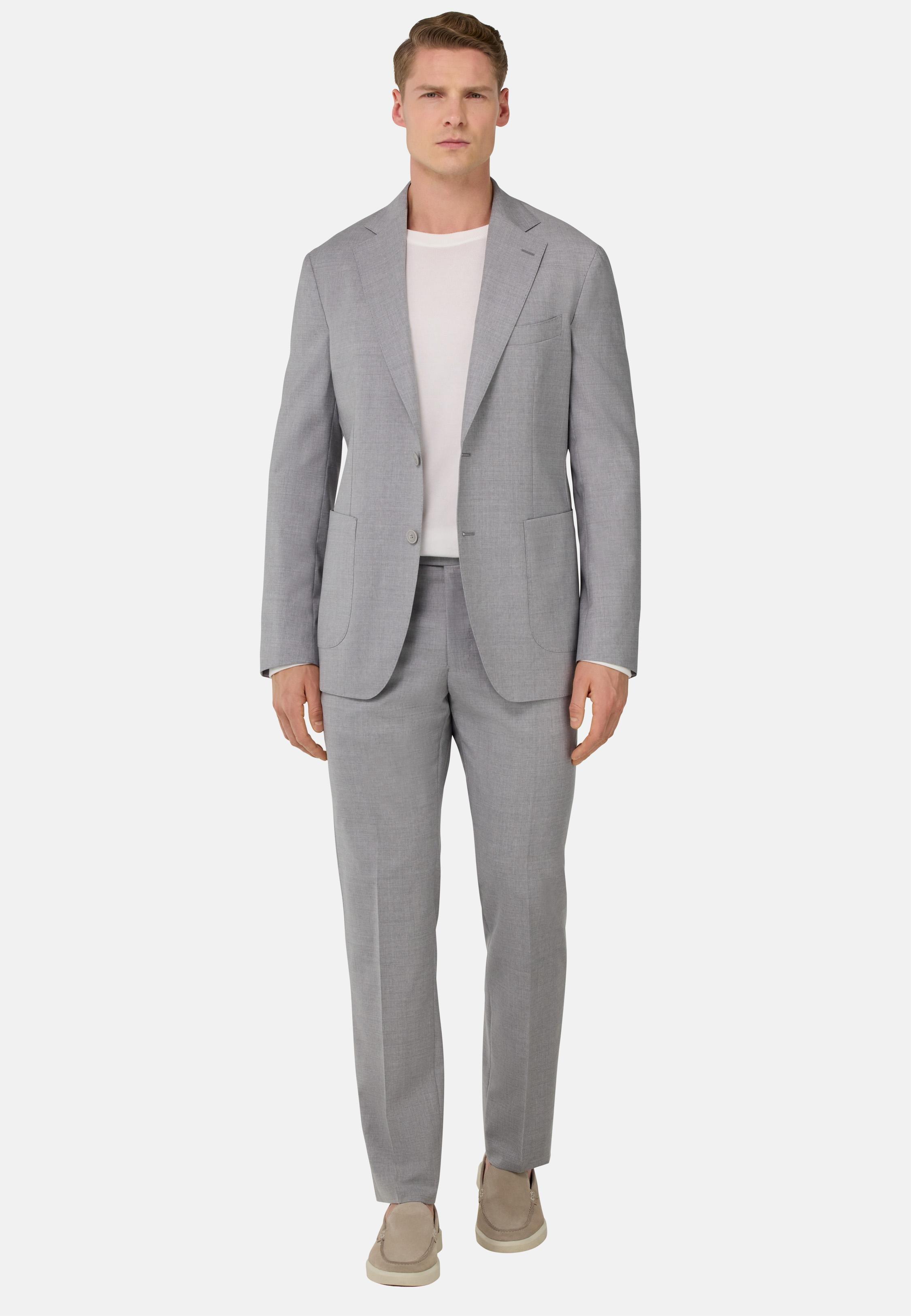 B Aria Light Grey Wool Jacket Grey, , large image number 0