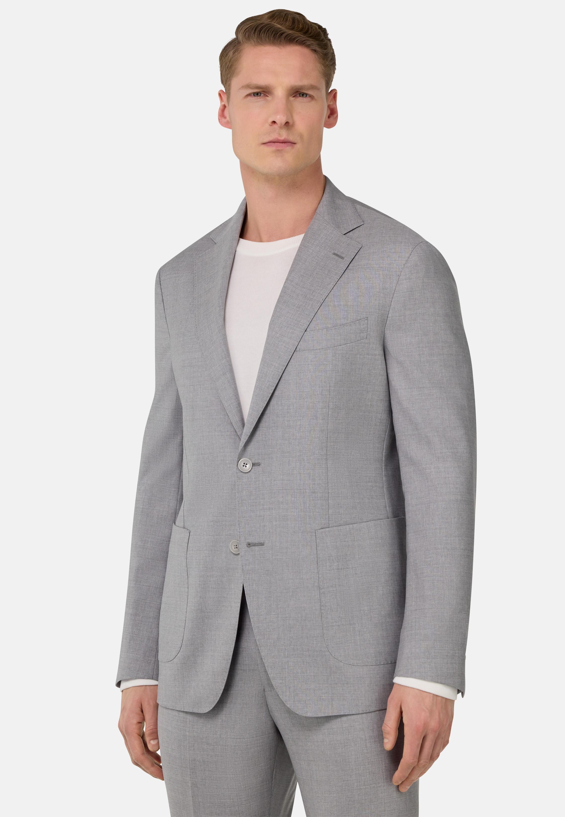 B Aria Light Grey Wool Jacket Grey, , large image number 1