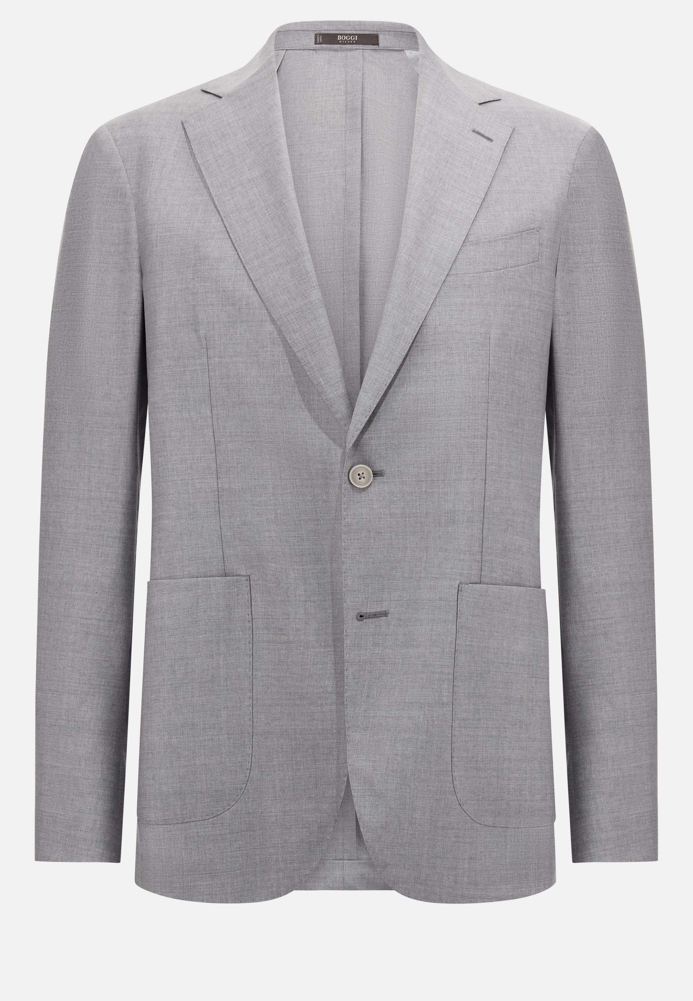 B Aria Light Grey Wool Jacket Grey, , large image number 4
