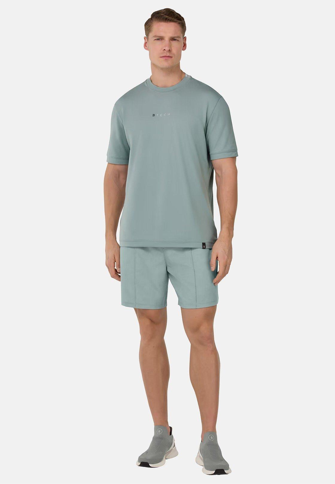 S. Cafe High-Performance Pique T-Shirt Green, , large image number 0