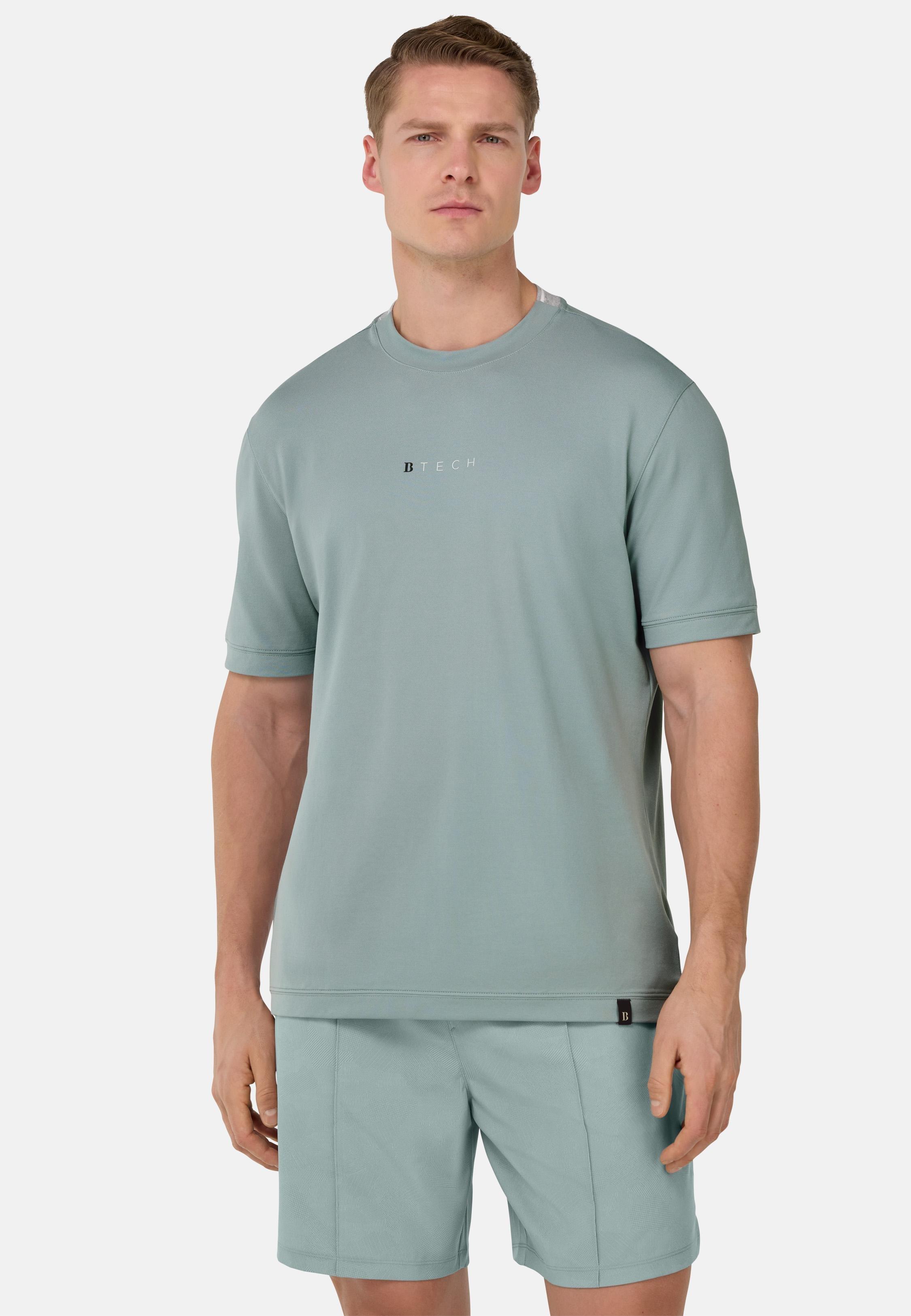 Green High-Performance Pique T-Shirt, , large image number 1