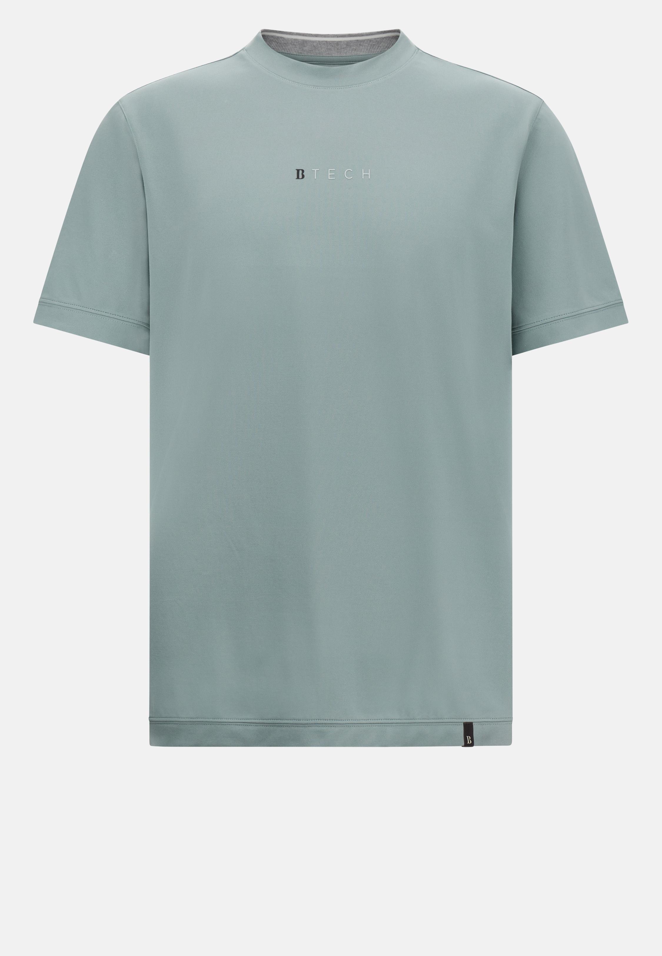 S. Cafe High-Performance Pique T-Shirt Green, , large image number 5