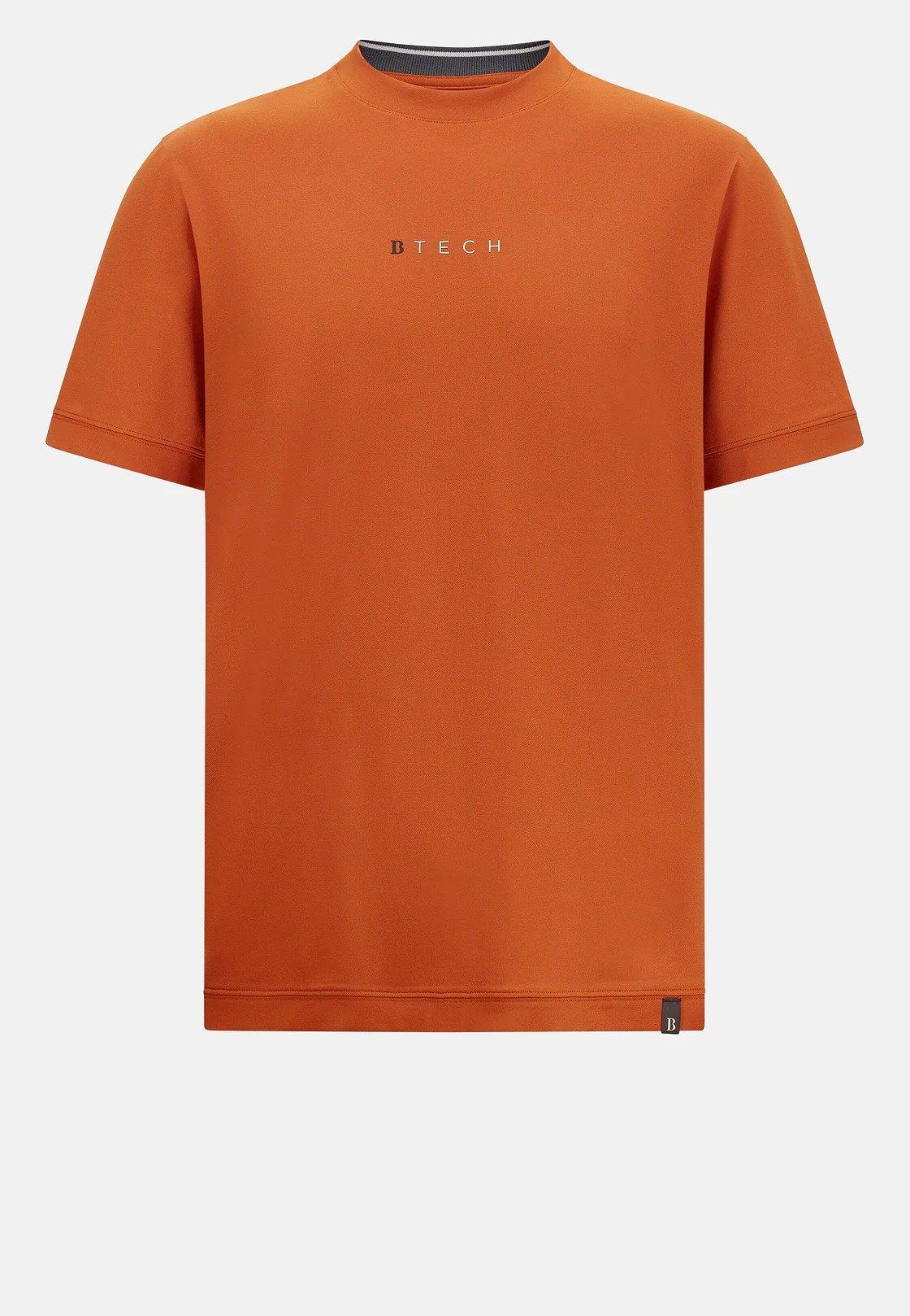 S.Cafe High-Performance Pique T-Shirt Orange, , large image number 3