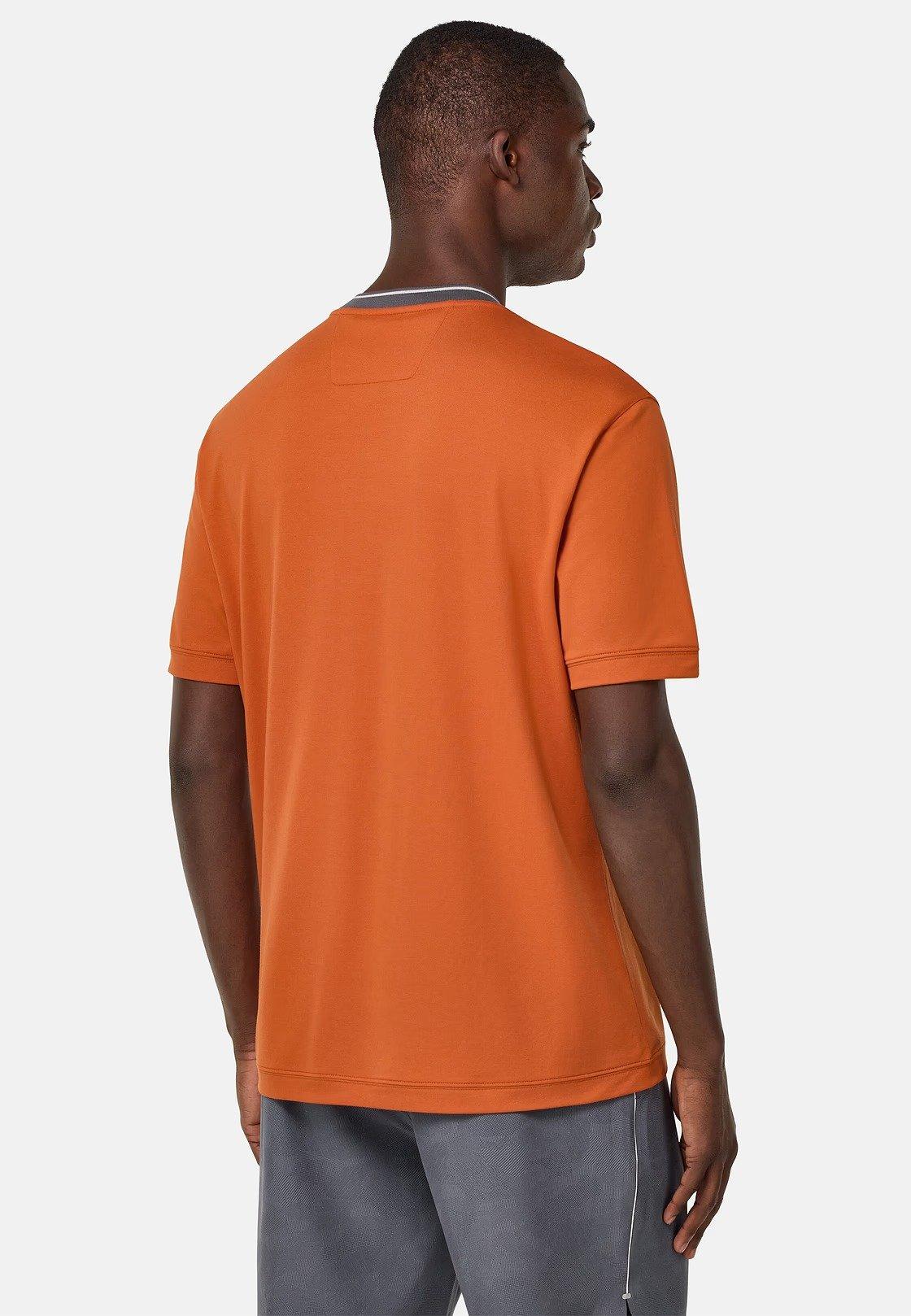 Orange Solid Basic Casual T-Shirt, Orange, large image number 4