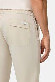 Beige Solid Casual Trousers, , large image number 6