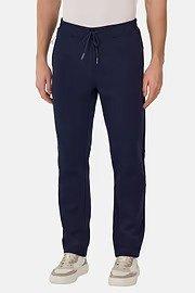 Navy Solid Casual Trousers, , large image number 0