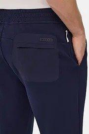 Navy Solid Casual Trousers, , large image number 6