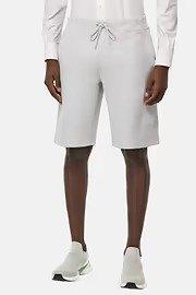 White Scuba Lightweight Bermuda Shorts, , large image number 0