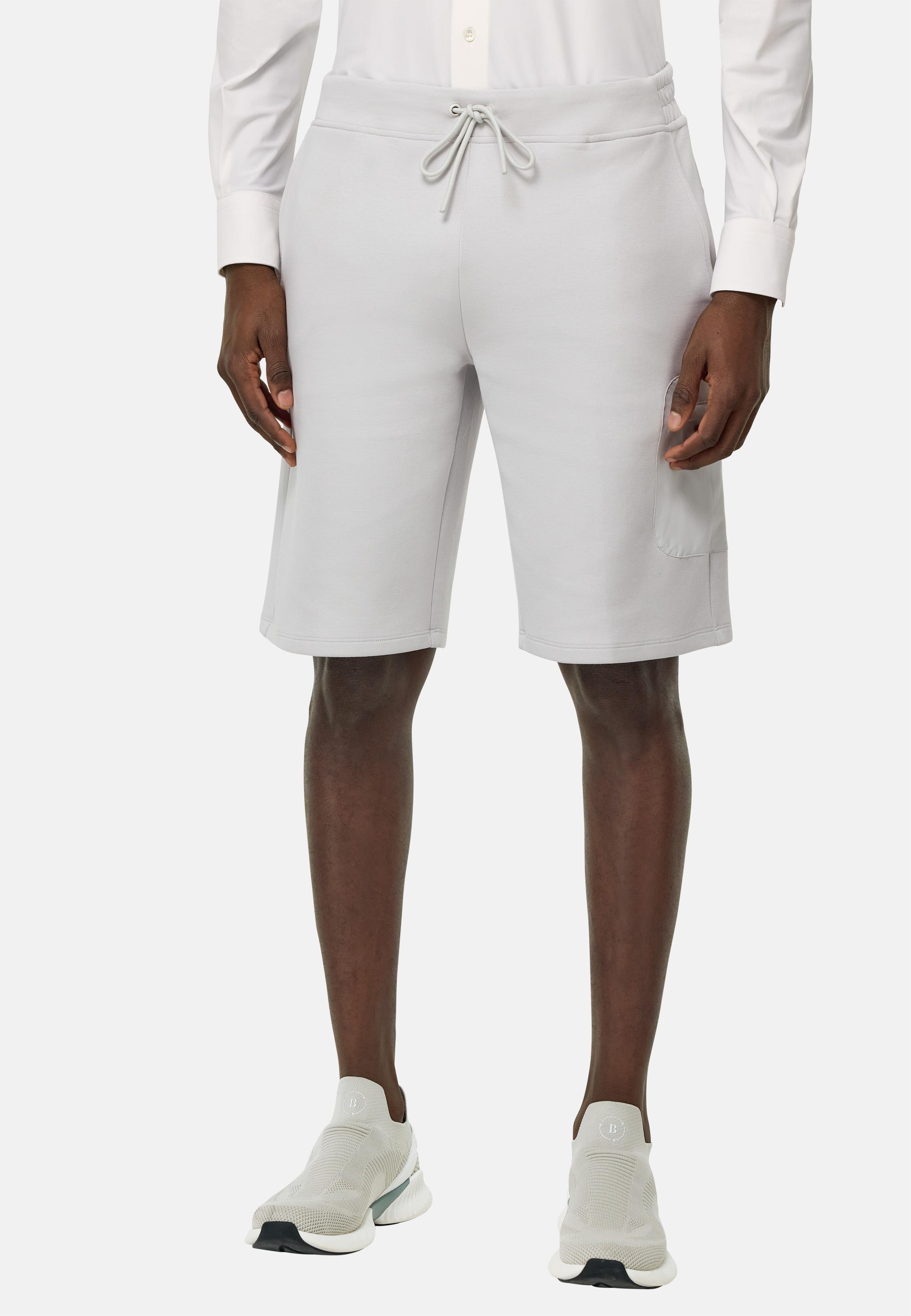 White Plain Bermuda Shorts, Ice, large image number 1