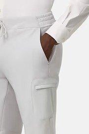 Bermuda Shorts In Lightweight Cotton Blend Scuba White, , large image number 6