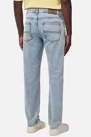 Blue Plain Light Wash Denim Jeans, , large image number 4
