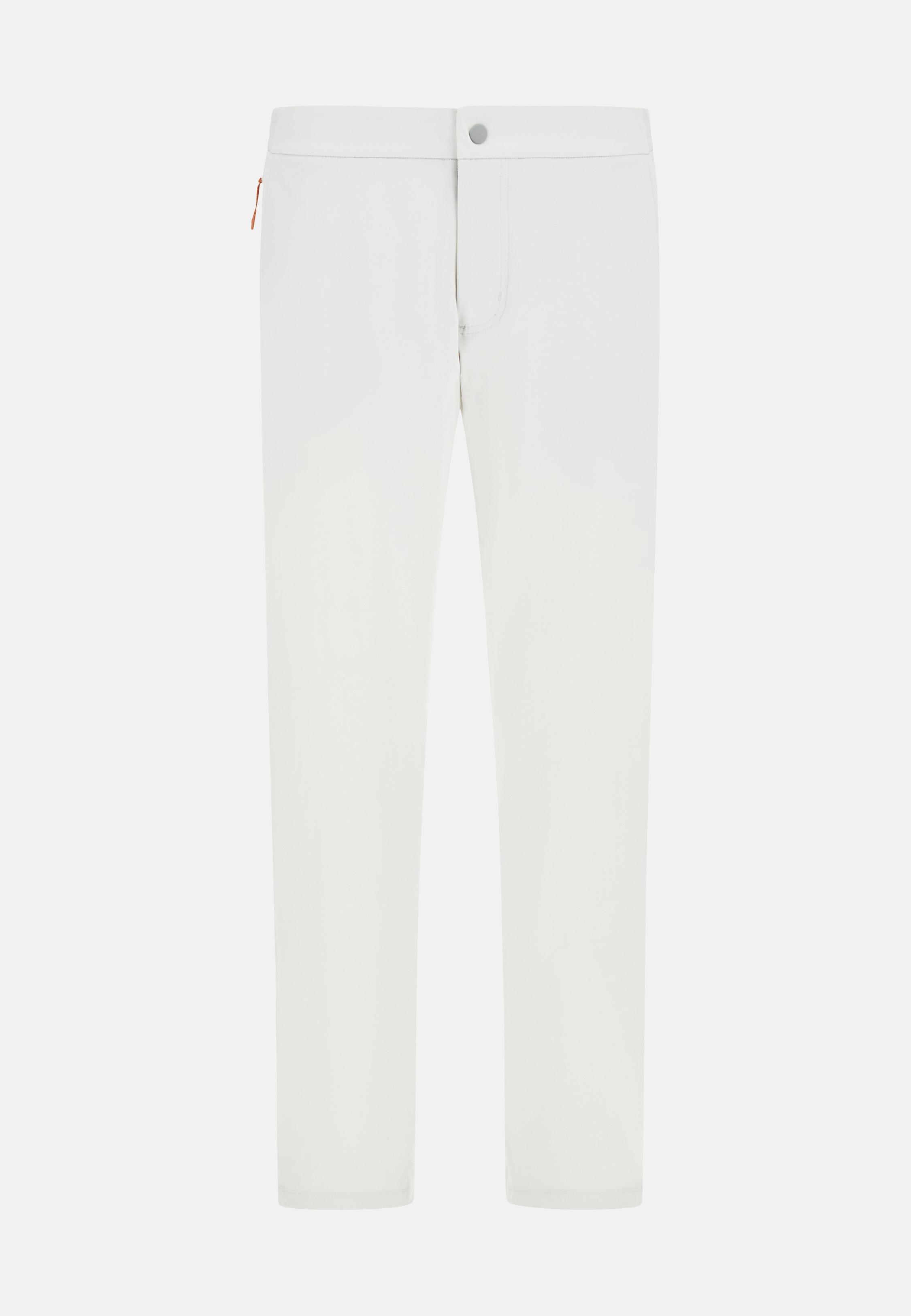 Stretch Nylon Trousers White, , large image number 0