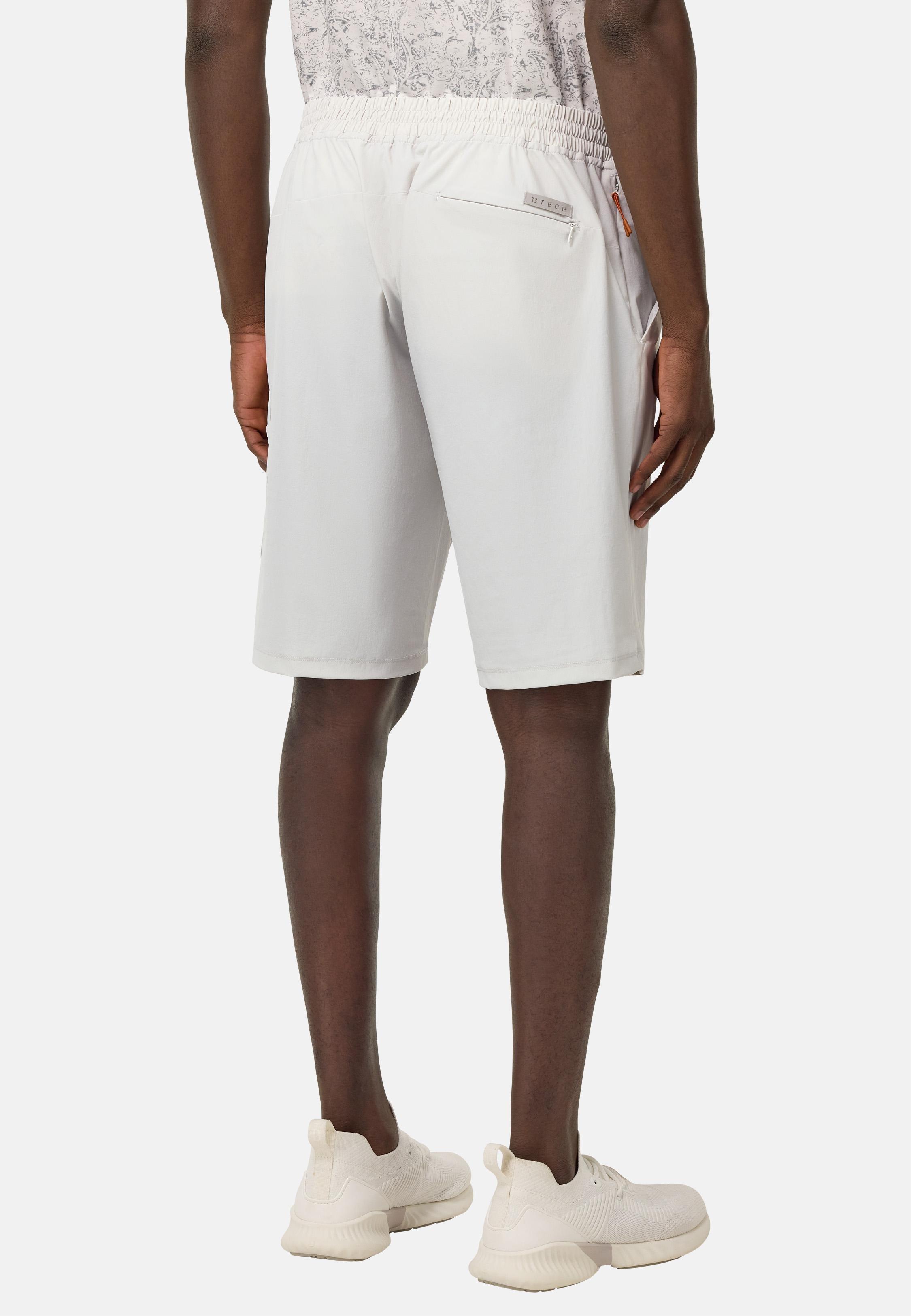 Stretch Nylon Bermuda Shorts White, , large image number 3