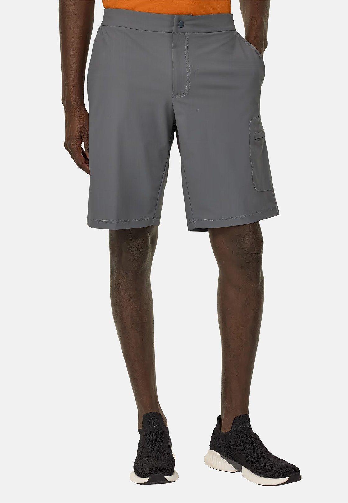 Stretch Nylon Bermuda Shorts Grey, Charcoal, medium