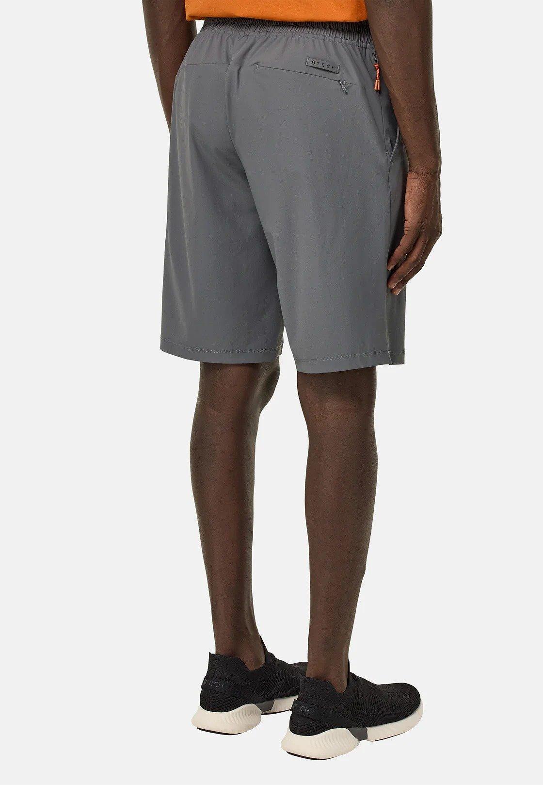 Stretch Nylon Bermuda Shorts Grey, Charcoal, medium