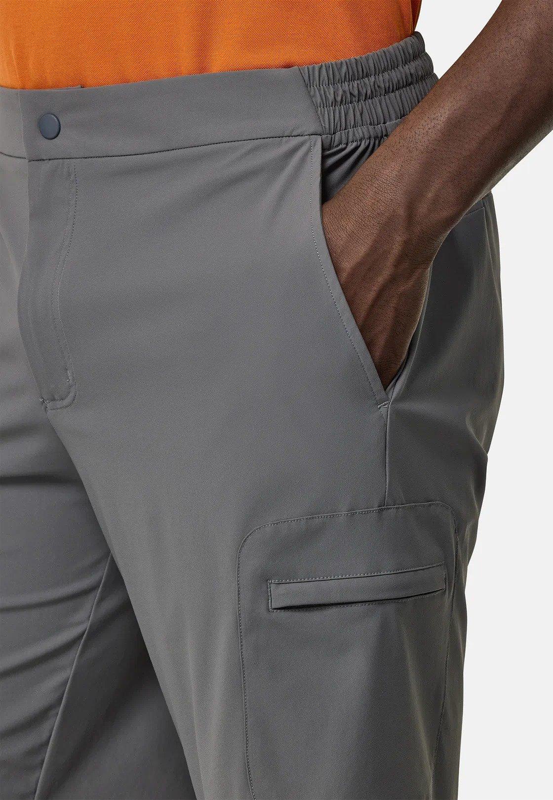 Stretch Nylon Bermuda Shorts Grey, Charcoal, large image number 6