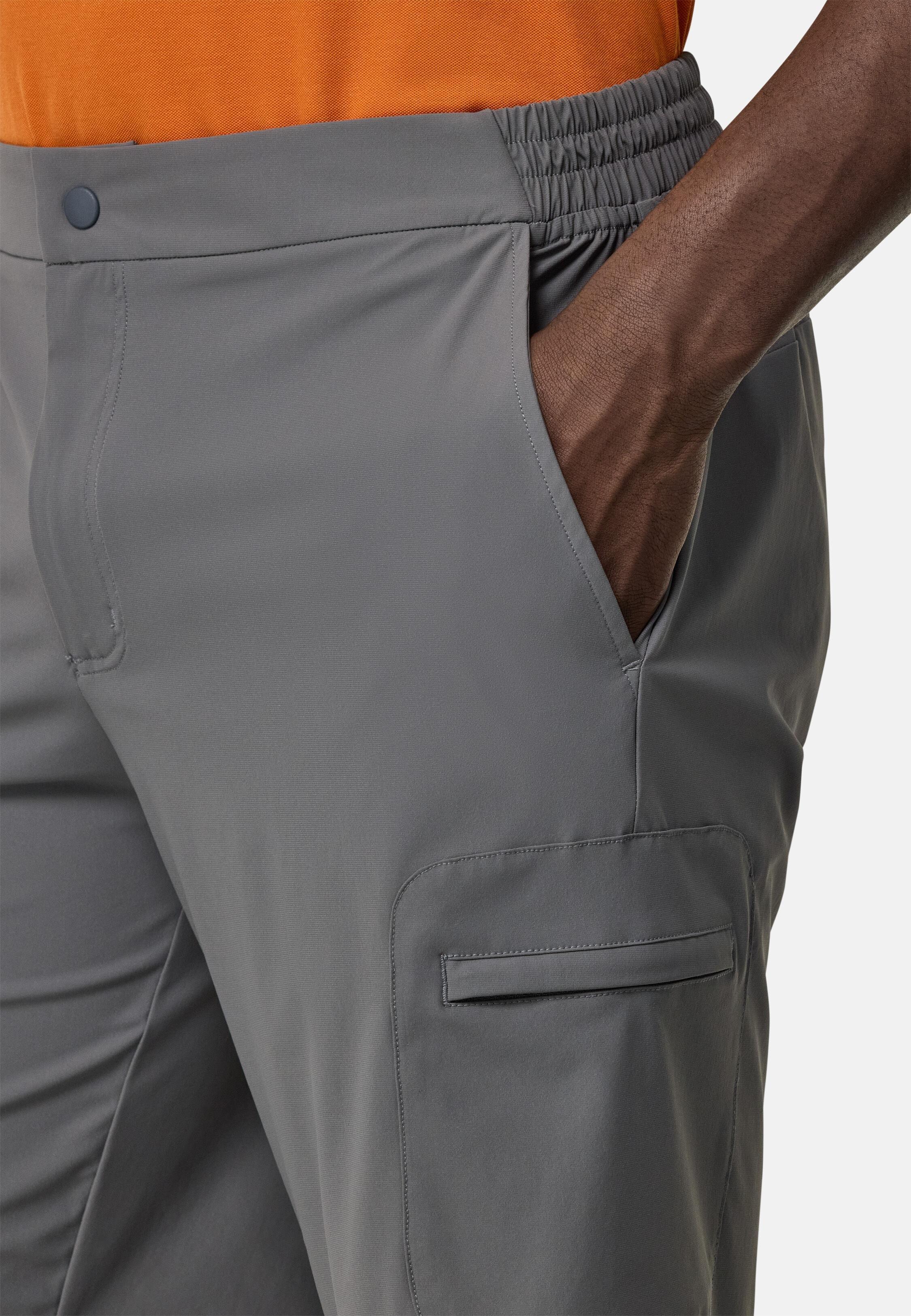 Stretch Nylon Bermuda Shorts Grey, Charcoal, large image number 7