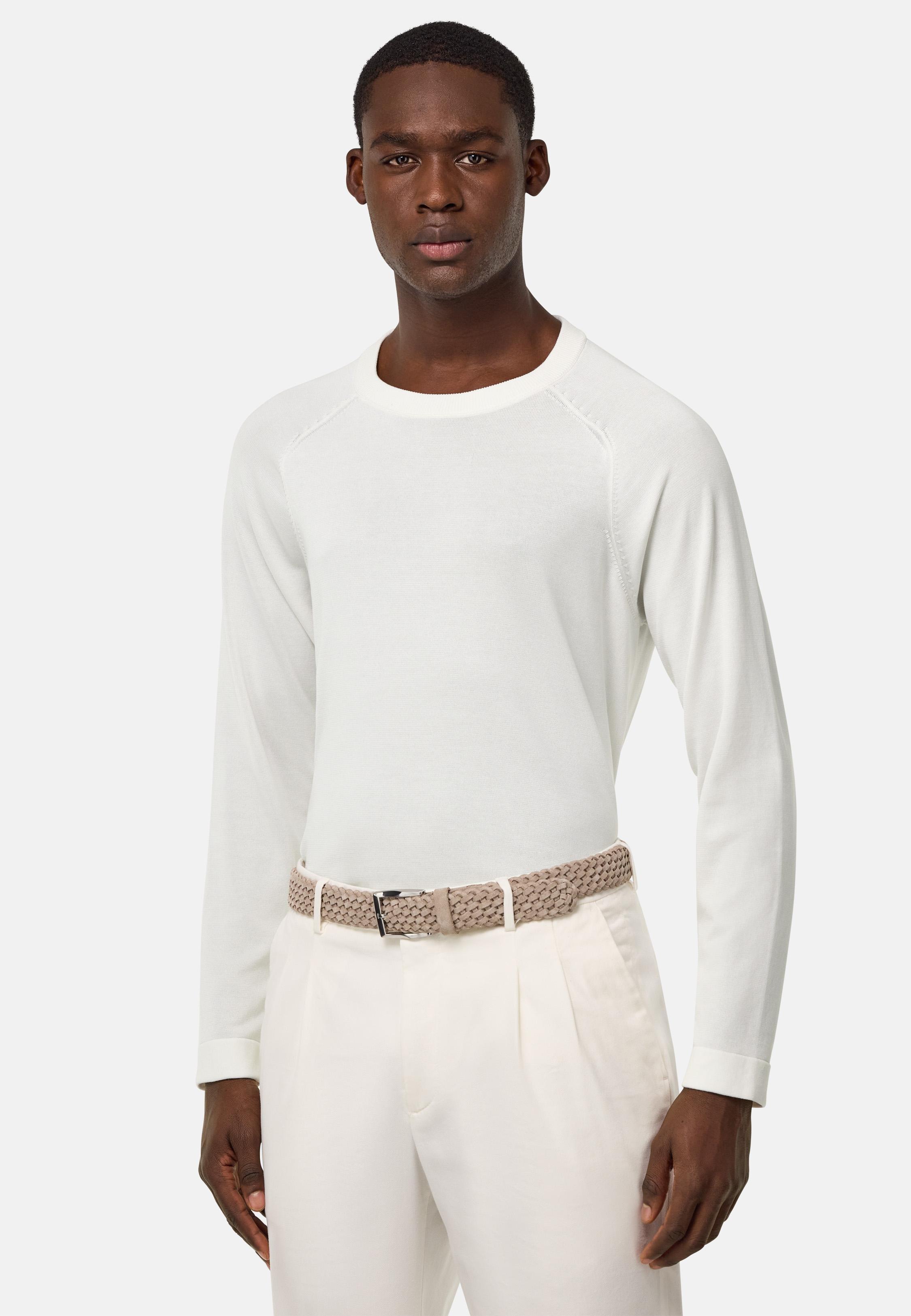 White Plain Basic T-Shirt, , large image number 1
