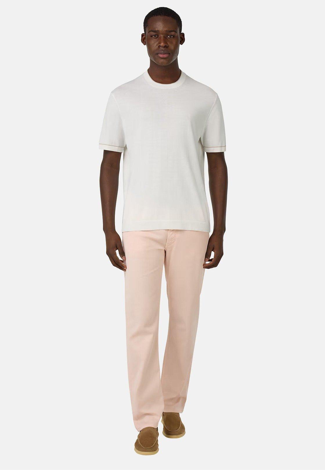White Plain Basic Casual T-Shirt, , large image number 0