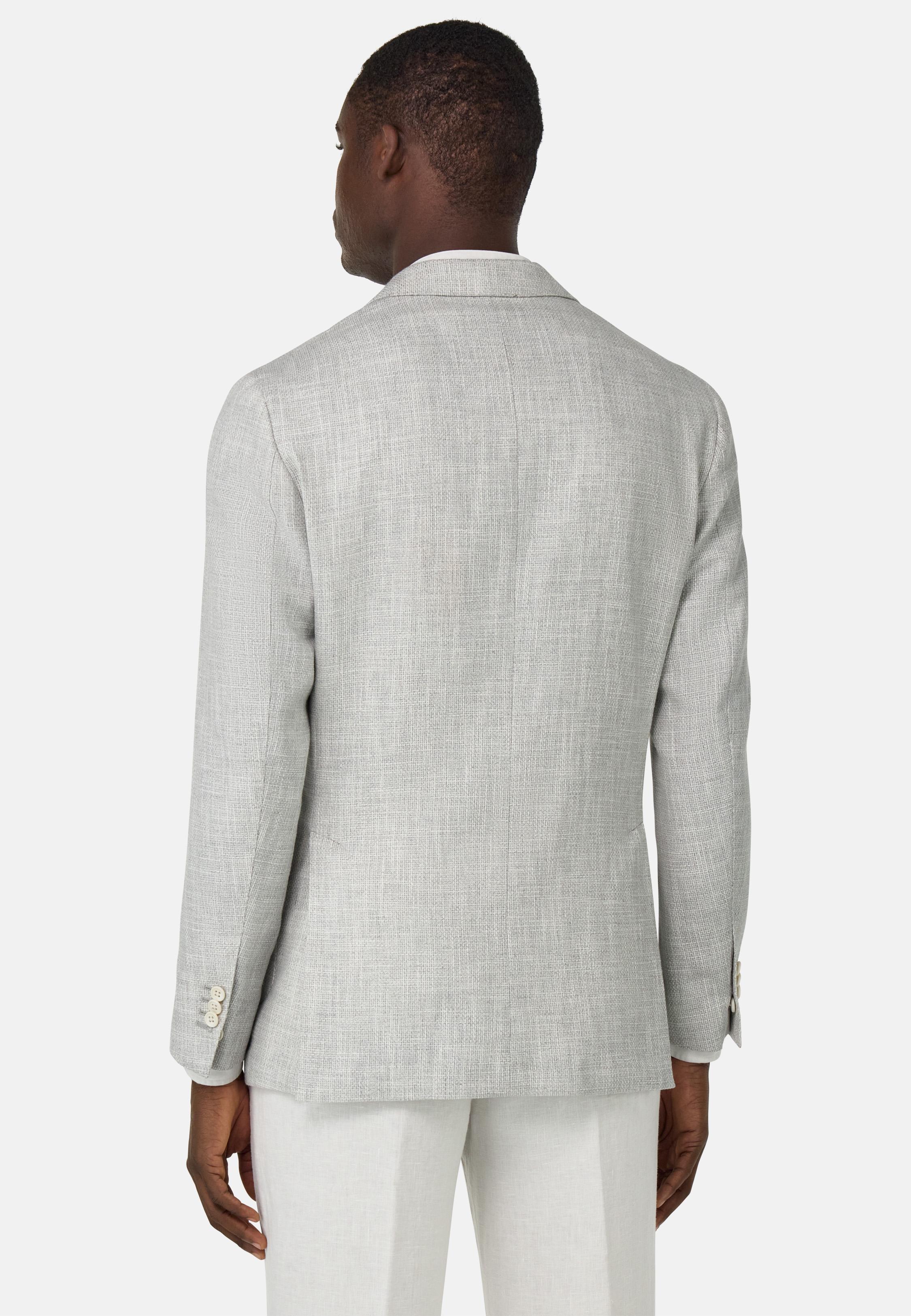 Linen, Cotton, Wool and Silk Jacket Grey, , large image number 1