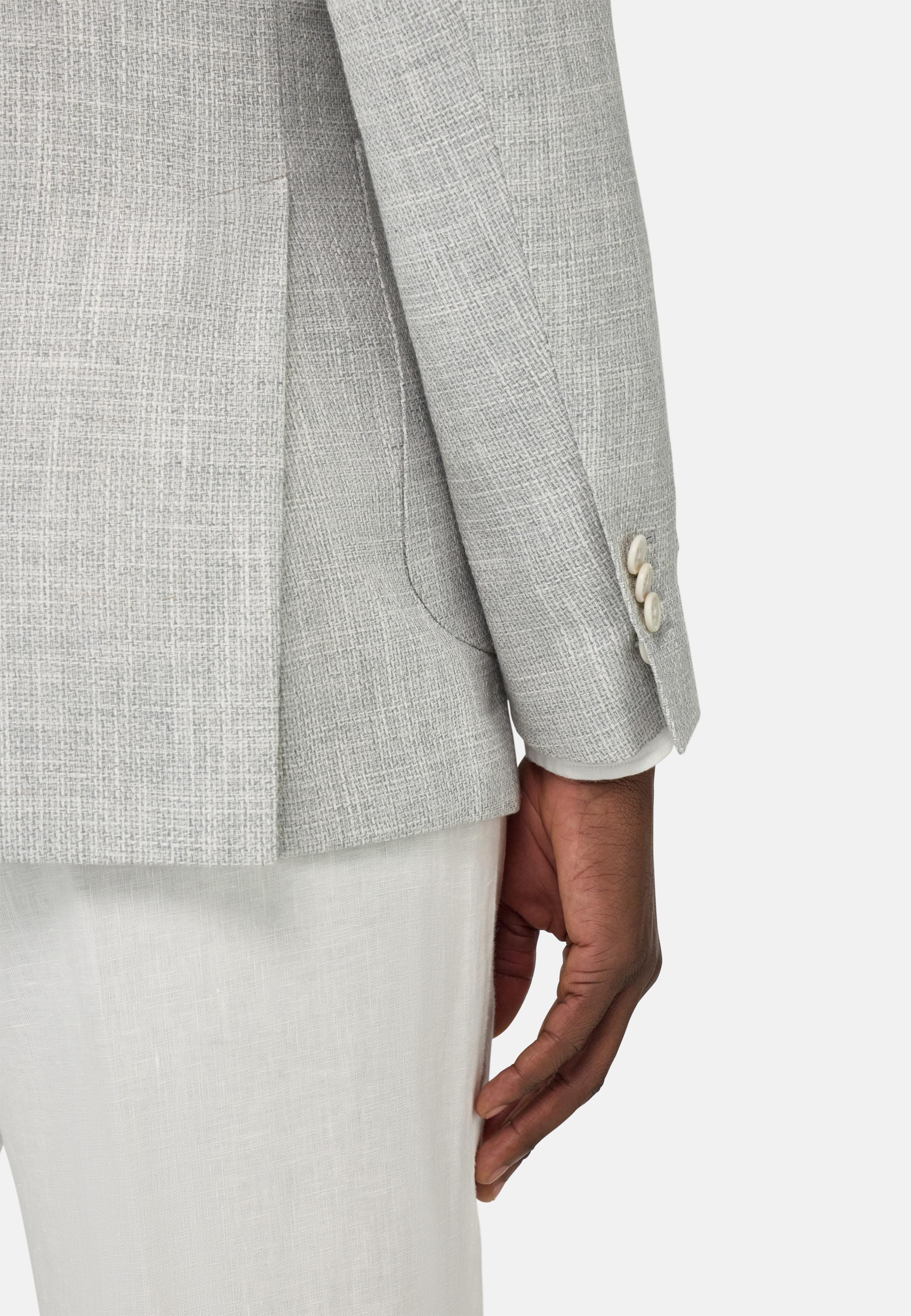Linen, Cotton, Wool and Silk Jacket Grey, , large image number 2