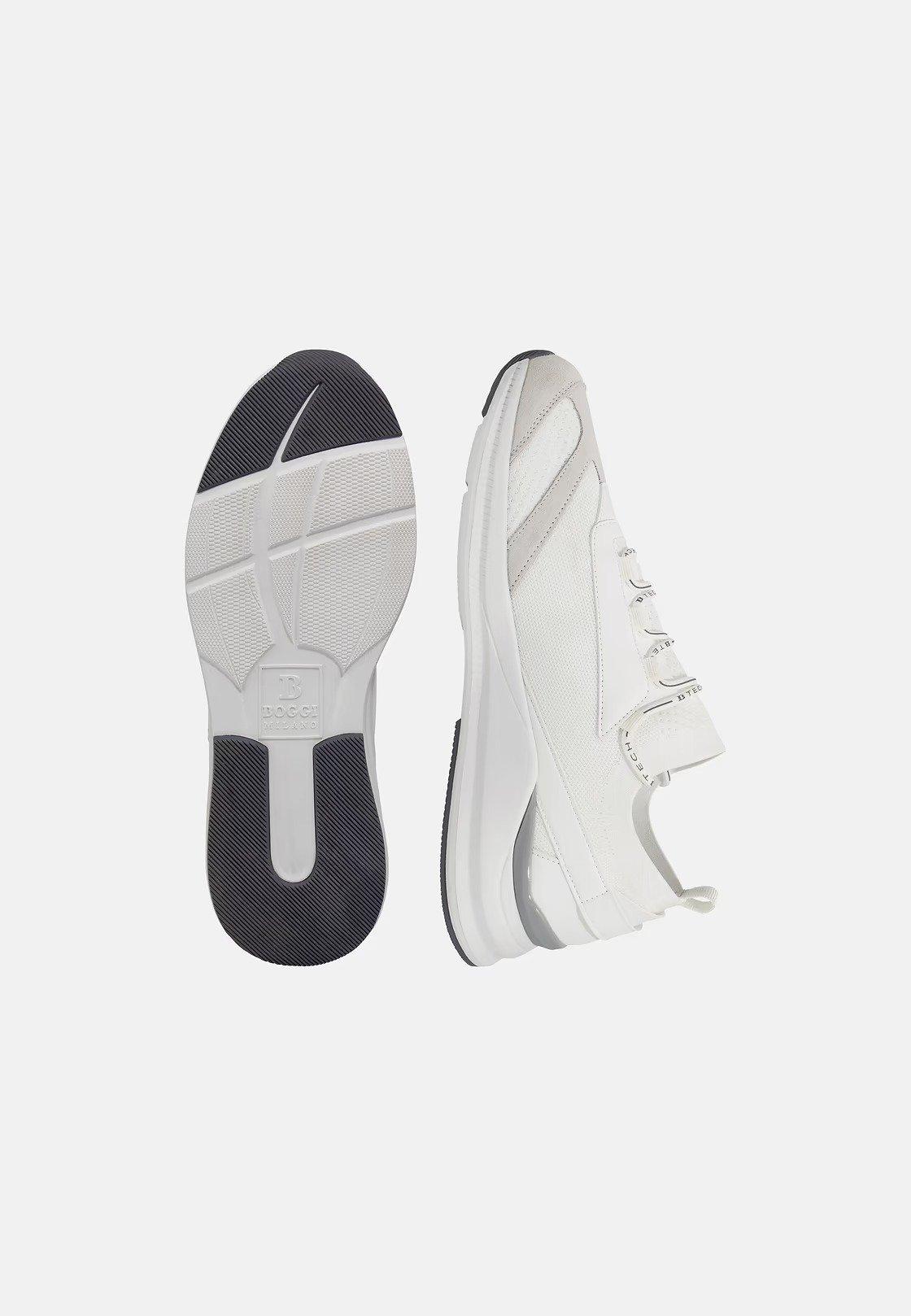Tech Sneakers In Jersey White, Ice, large image number 4