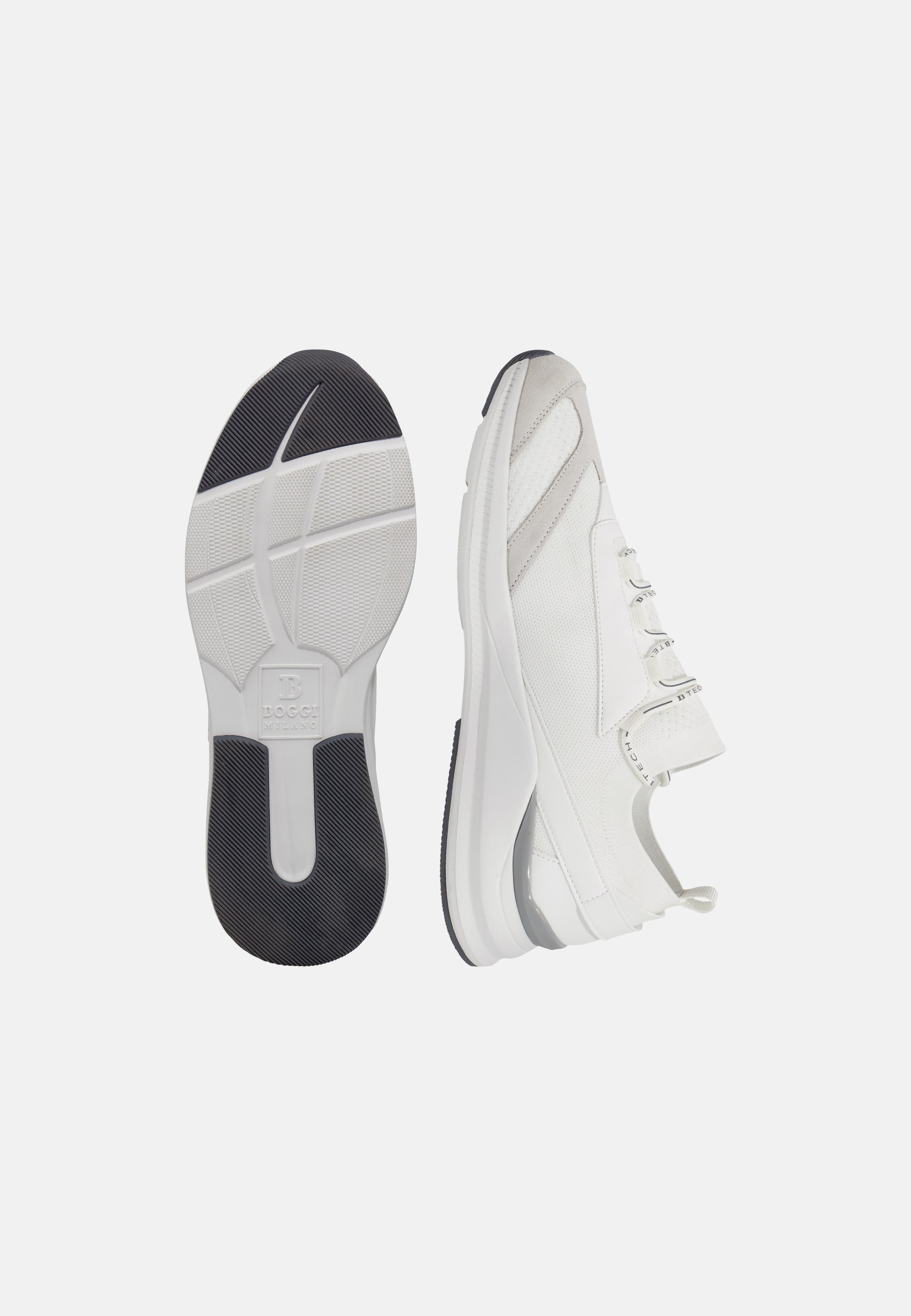 Tech Sneakers In Jersey White, Ice, large image number 5