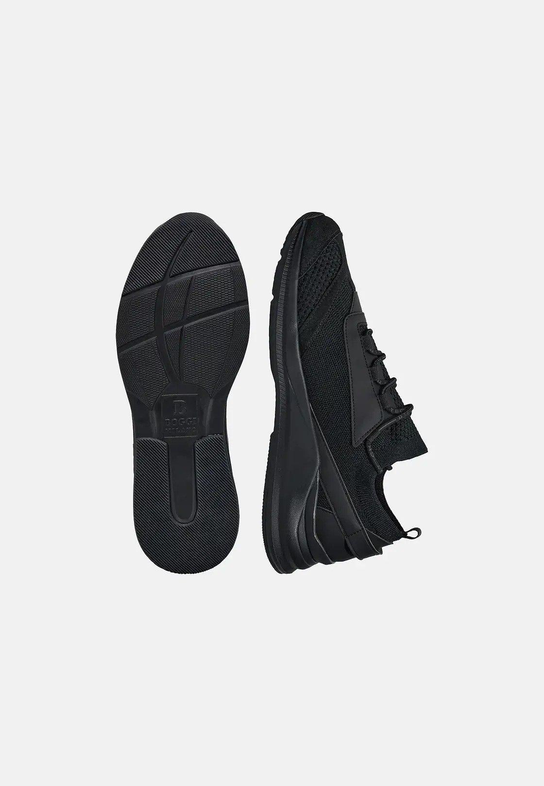 Tech Sneakers In Jersey Black, , large image number 4